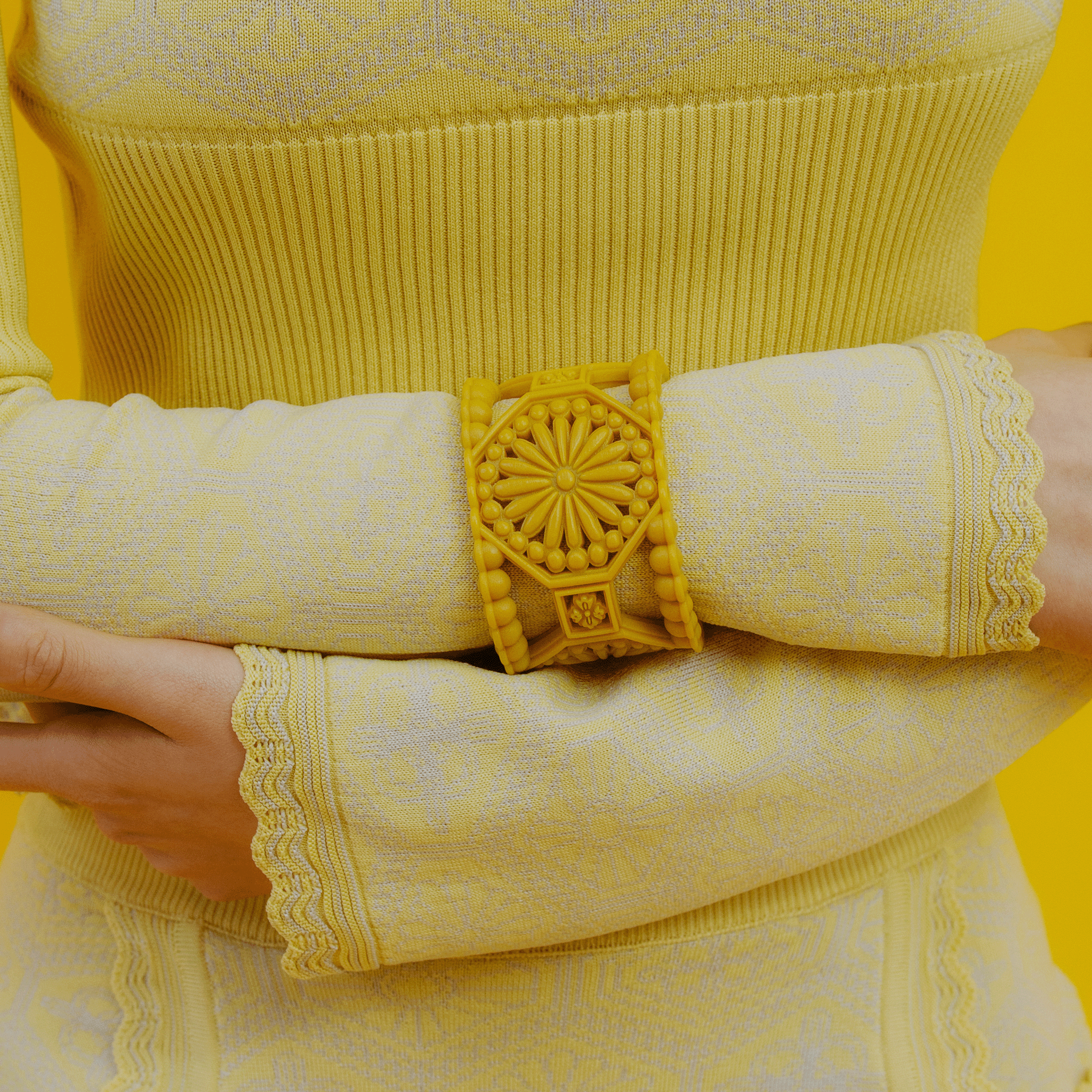 KIKU frame bracelet Yellow