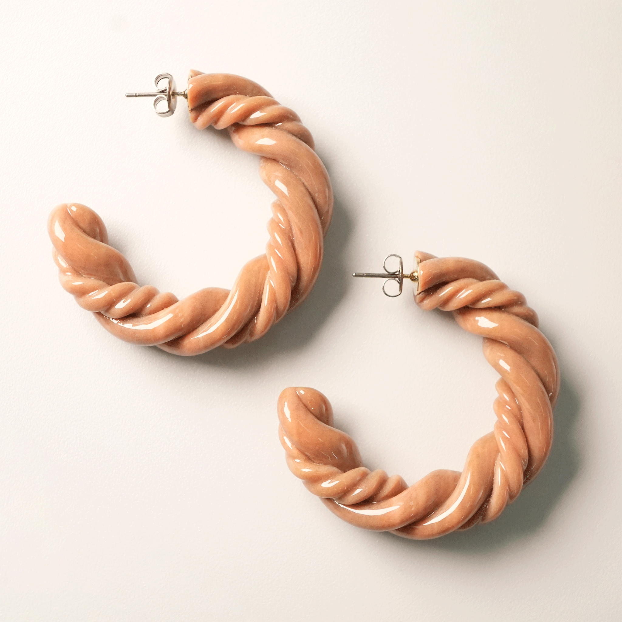 WOOD EARRINGS - M -