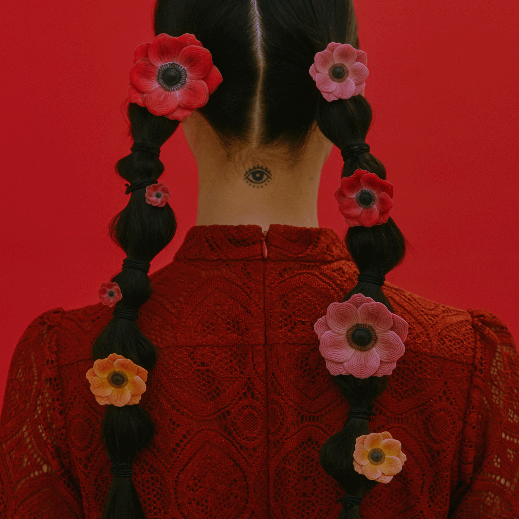 Anemone Hair cuff - M - Pink【予約販売:2026年3月~4月発送予定】