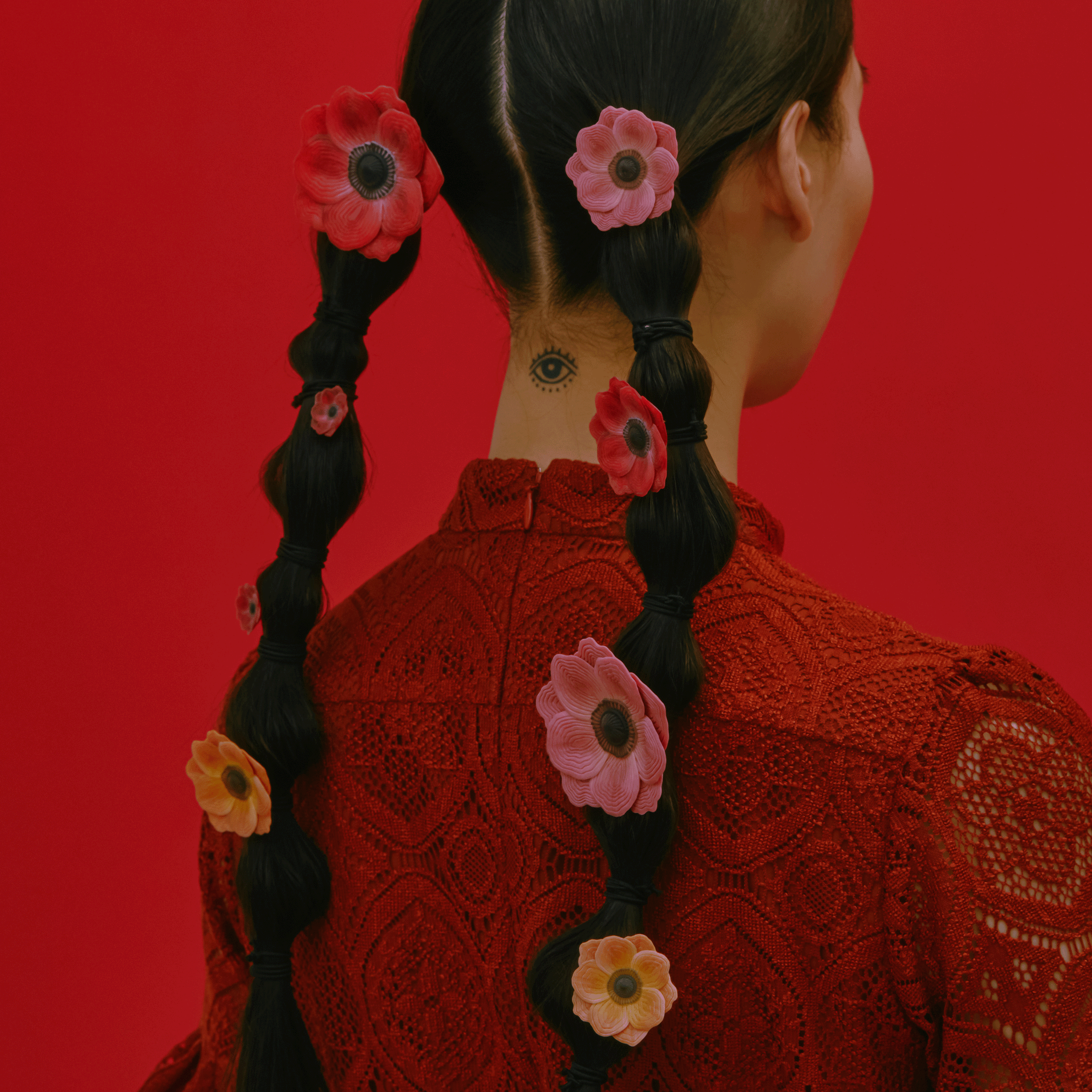 Anemone Hair cuff - M - Pink【予約販売:2026年3月~4月発送予定】