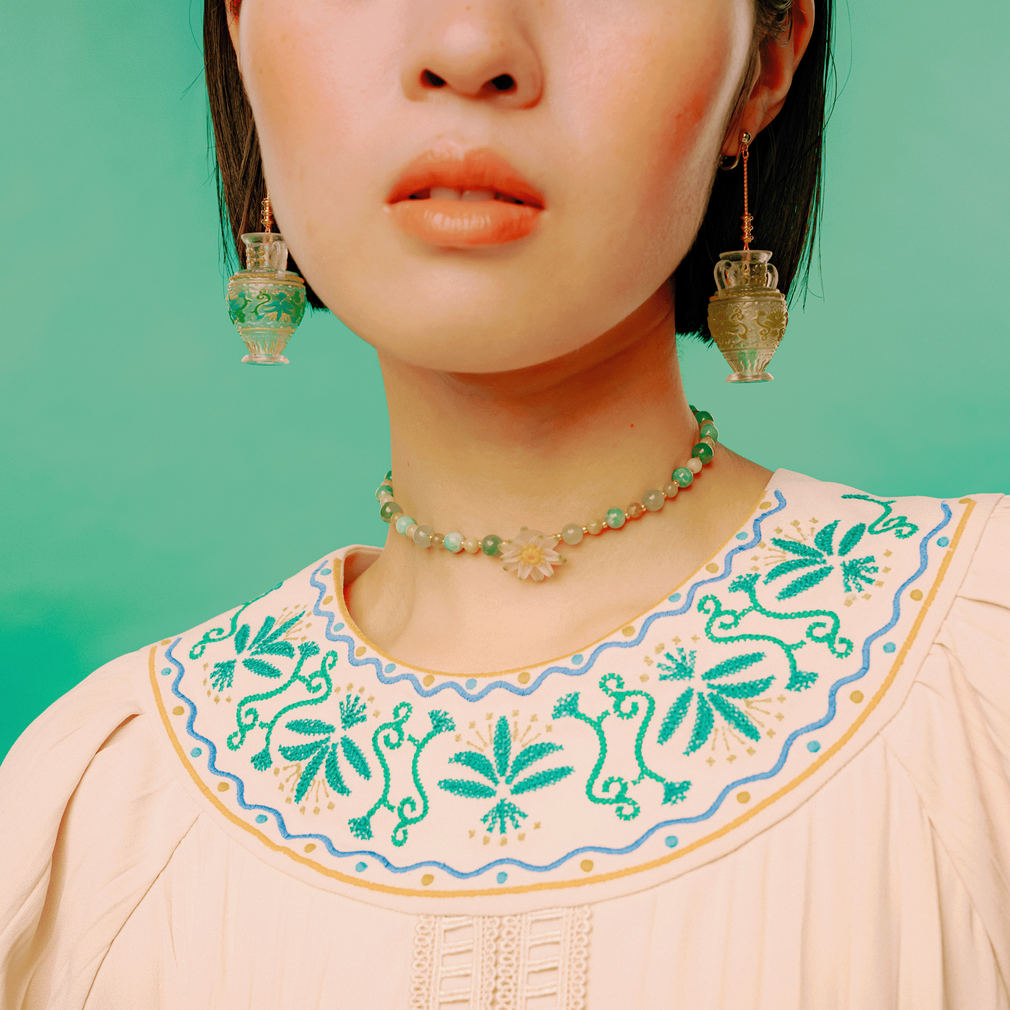 Water lily dress White