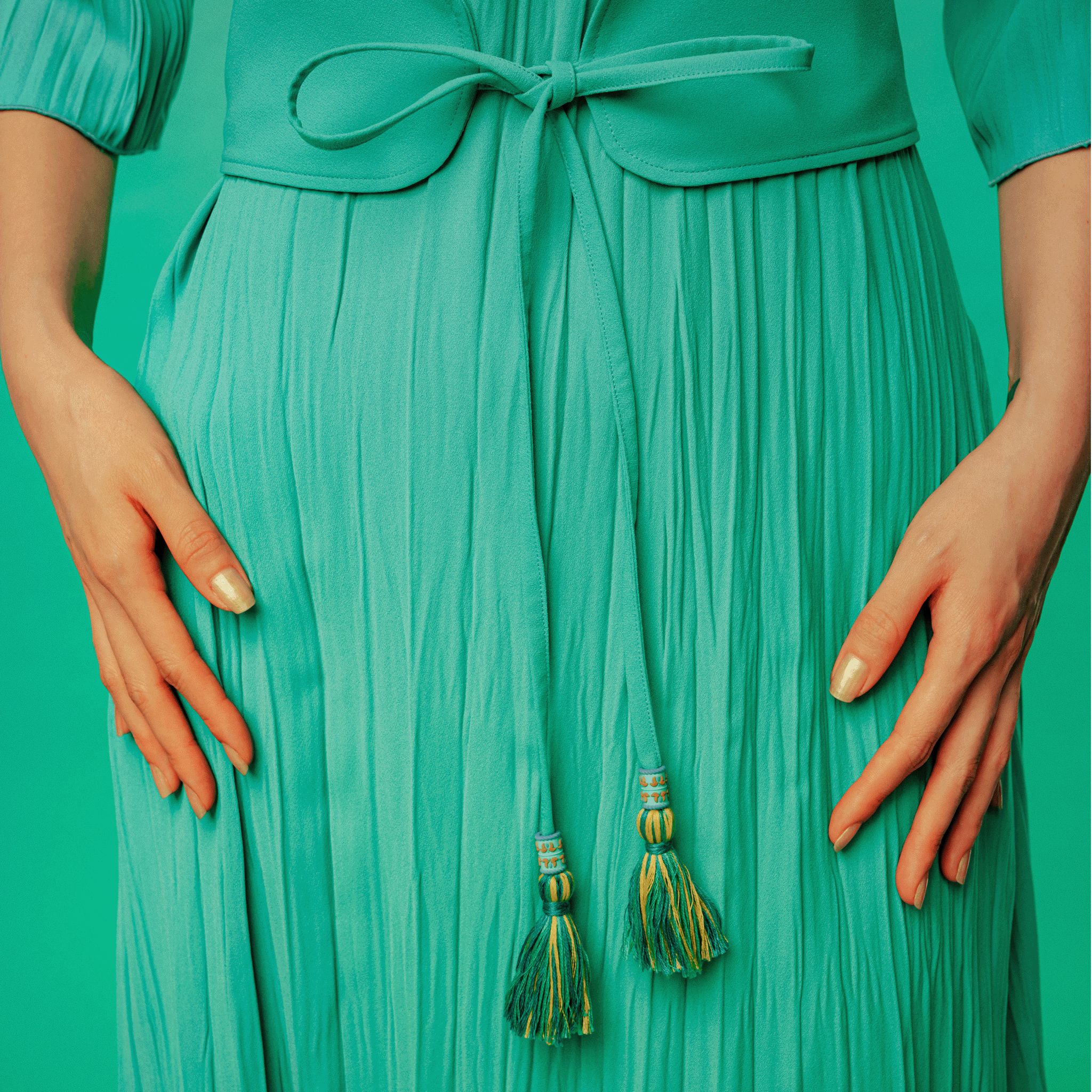 Water lily dress Turquoise