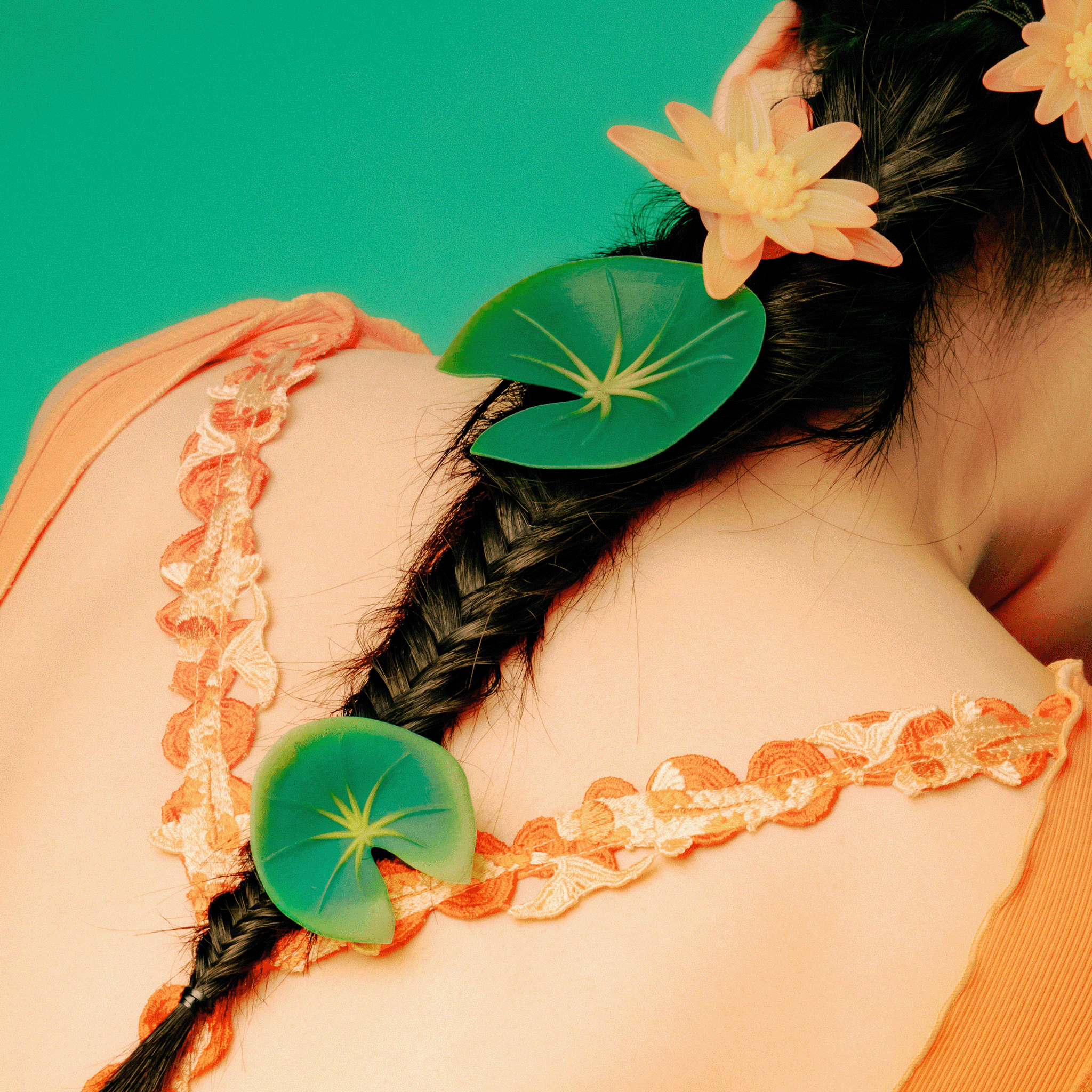 Leaf hair cuff - M -