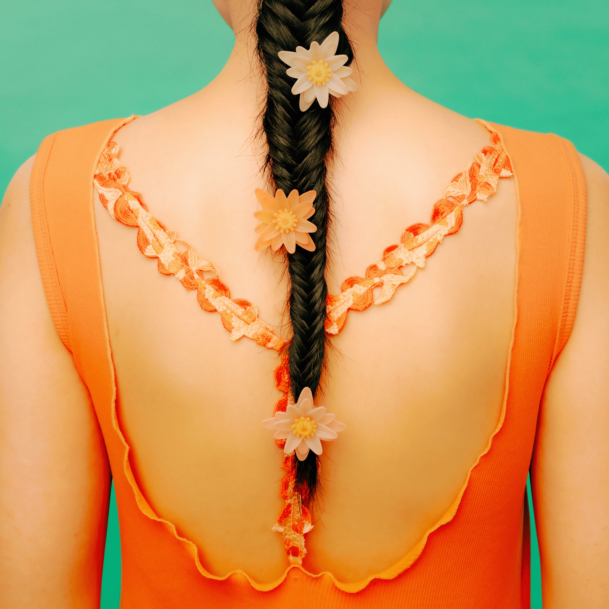Fish tank dress Orange