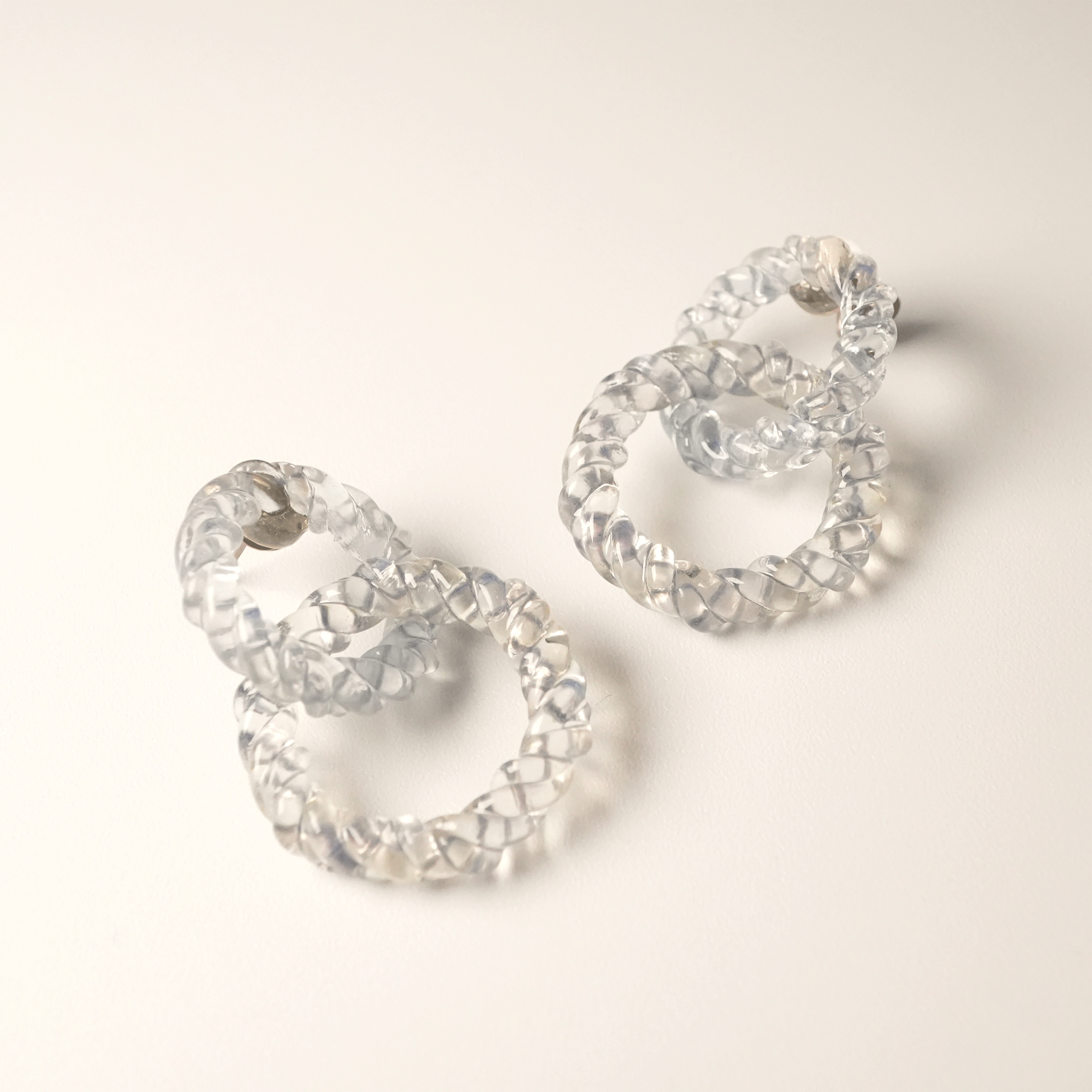 ROPE EARRINGS DOUBLE CIRCLE