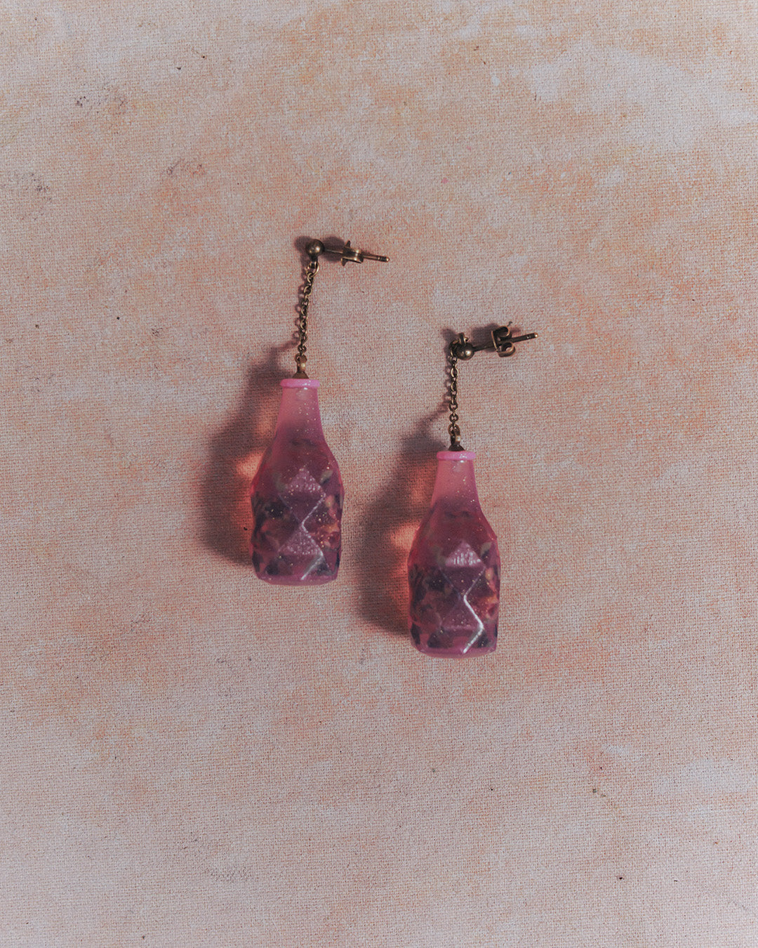 Beer bottle Earrings ( Set ) Rosé【予約販売:2026年9月~10月発送予定】