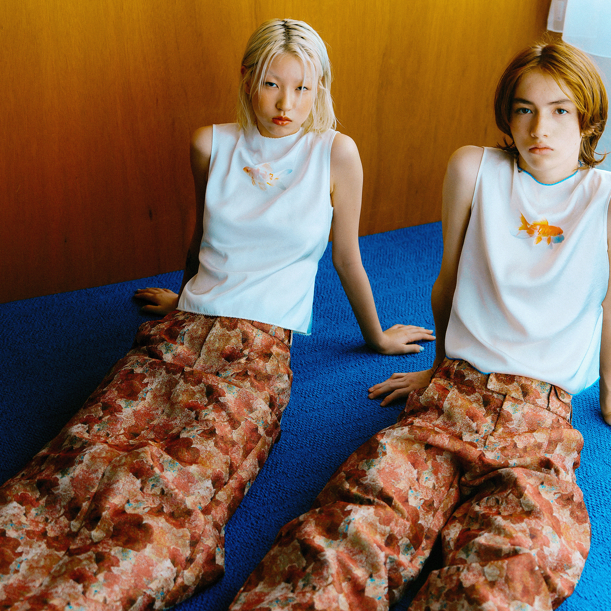Snapdragon Floral Jacquard Slacks Red【予約販売:2026年3月~5月発送予定】
