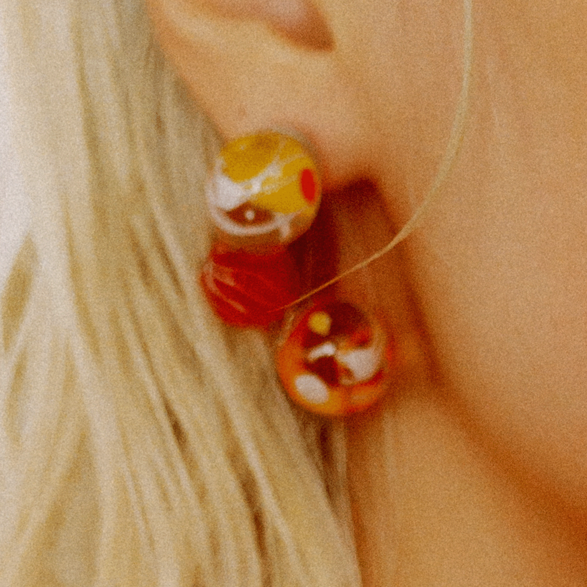 Water Balloon Bubble Earrings ( Set ) Red【予約販売:2026年3月~5月発送予定】