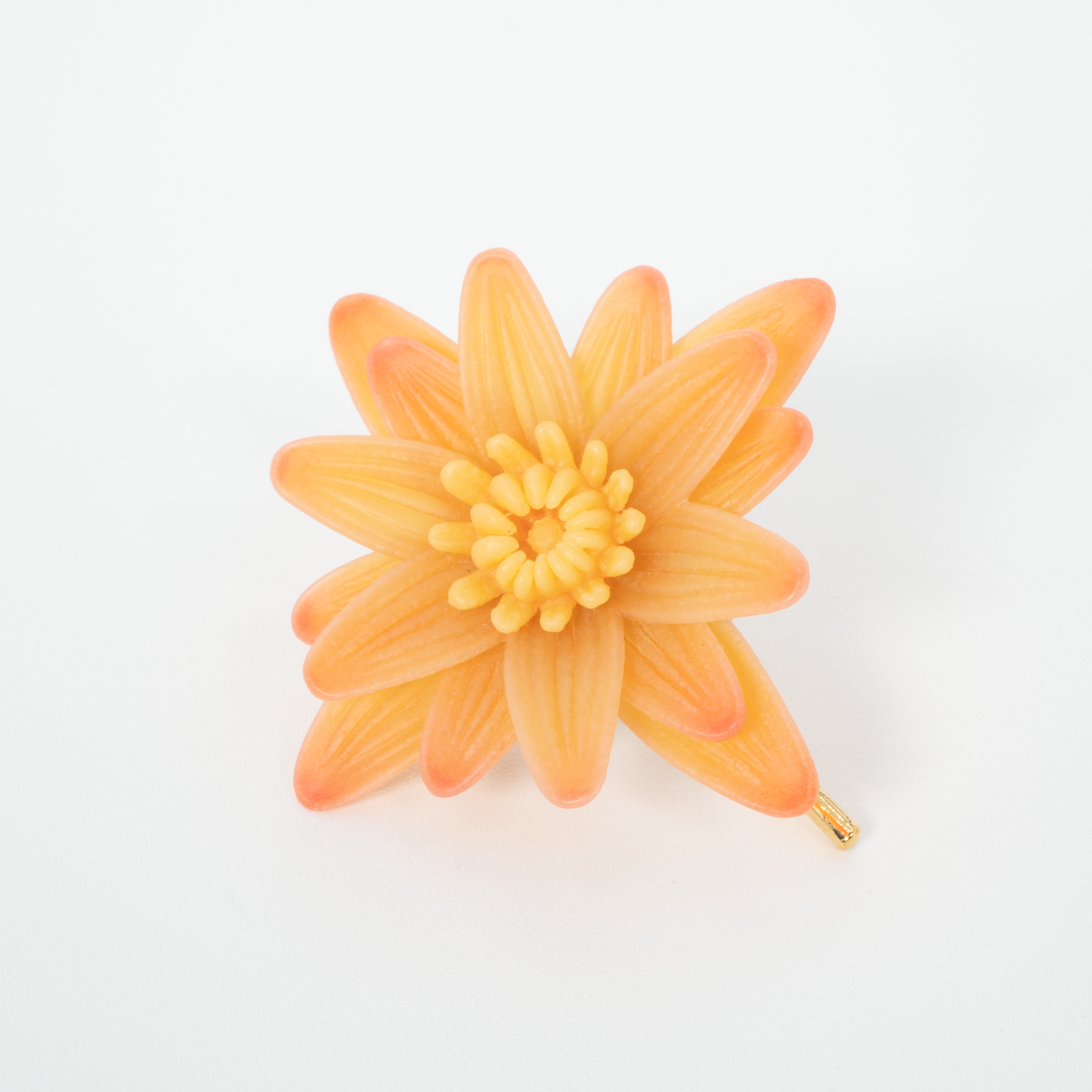 Water lily hair cuff - M - Orange