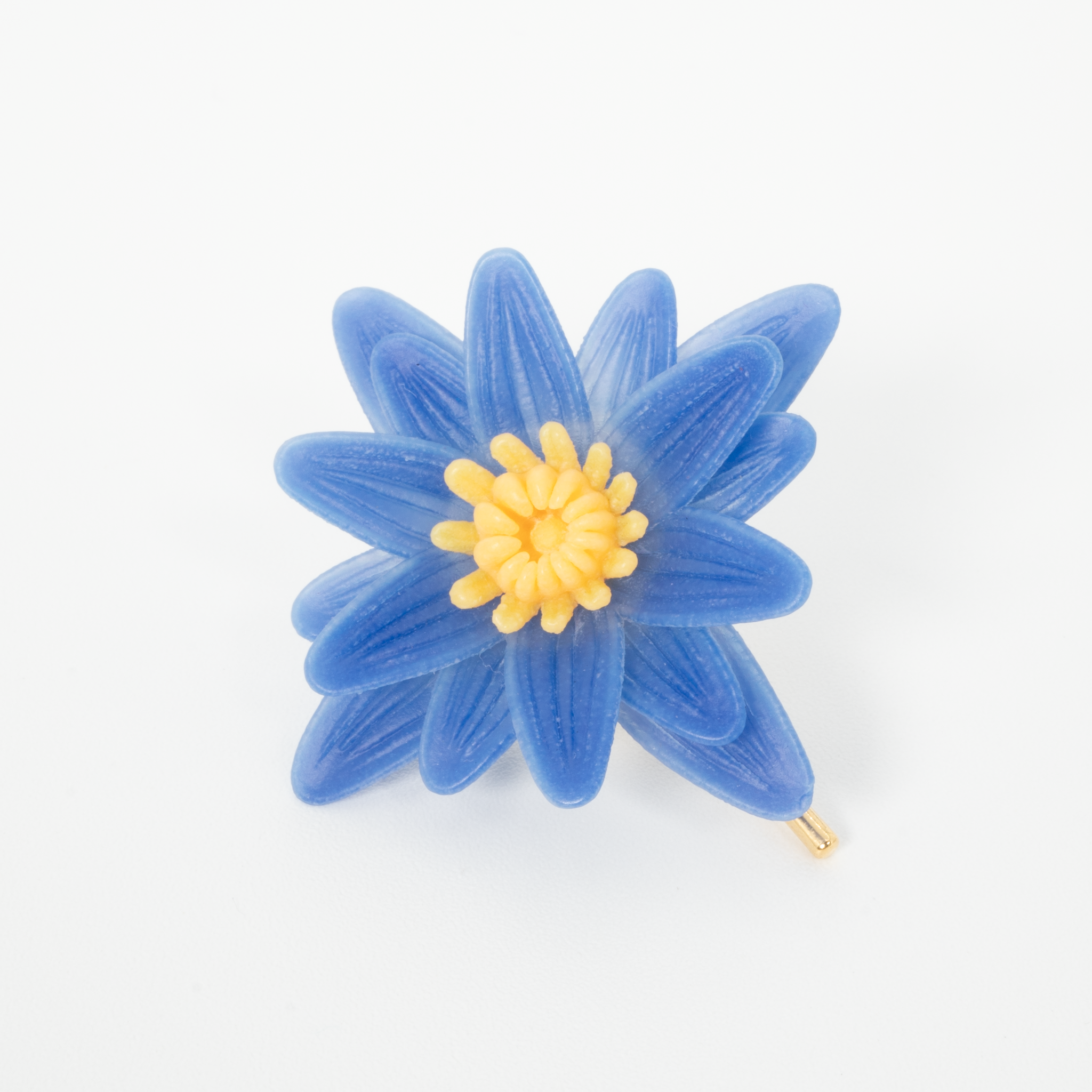 Water lily hair cuff - M - Blue