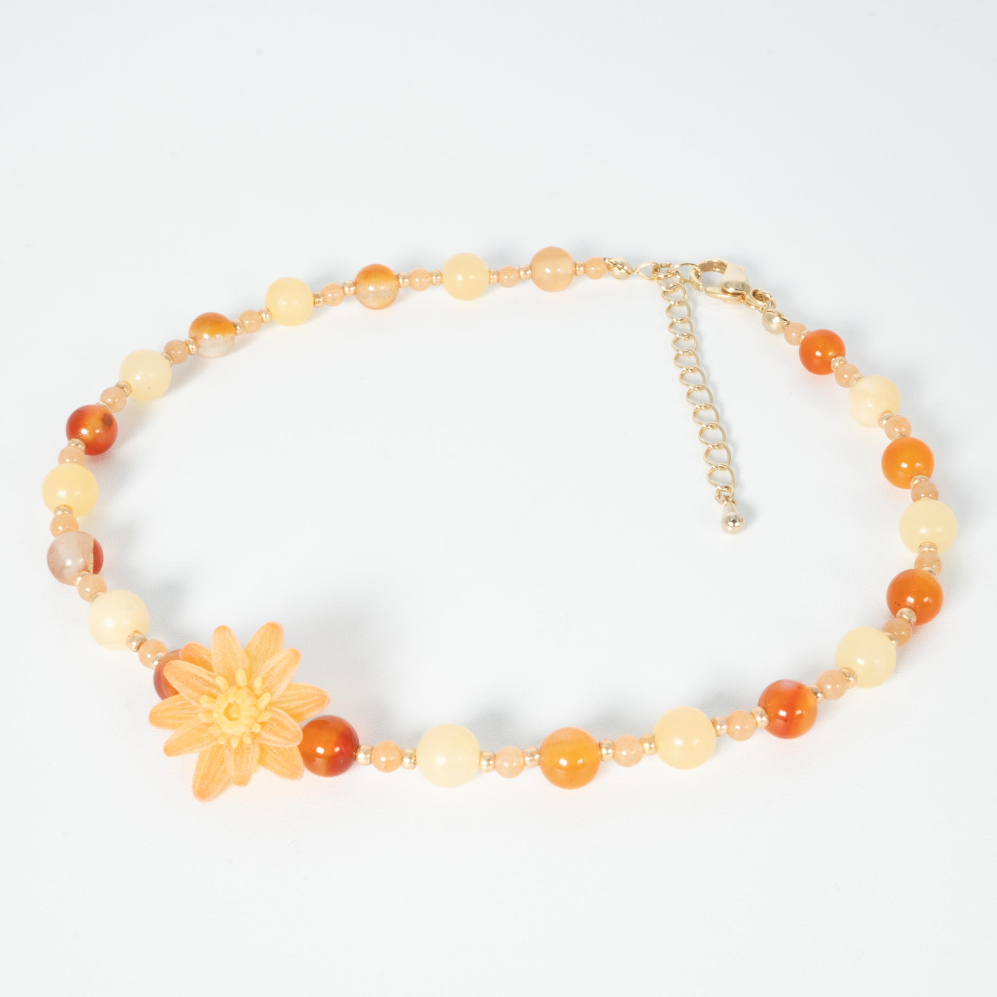 Water lily choker Orange