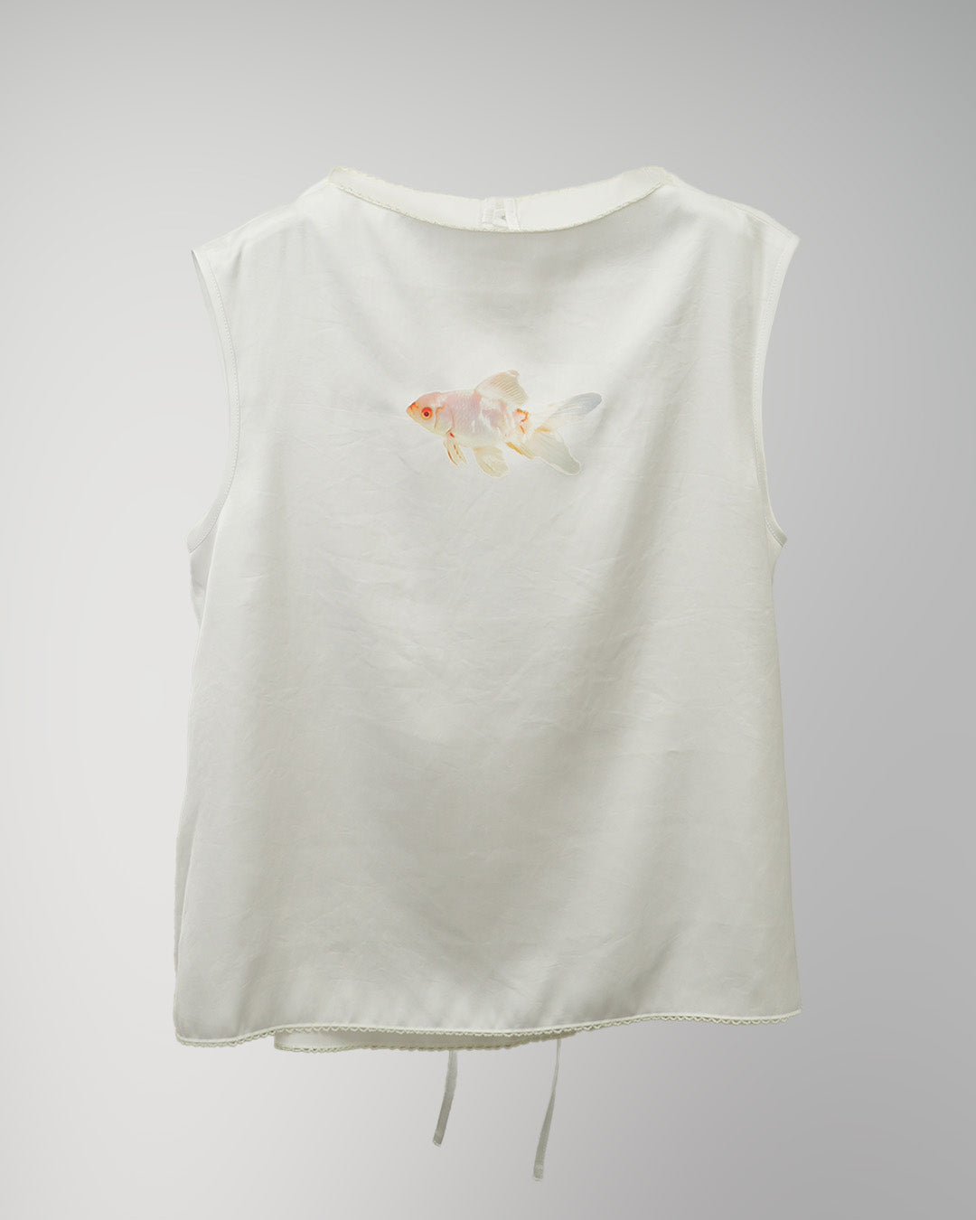 Goldfish Bowl Tank Top White Goldfish