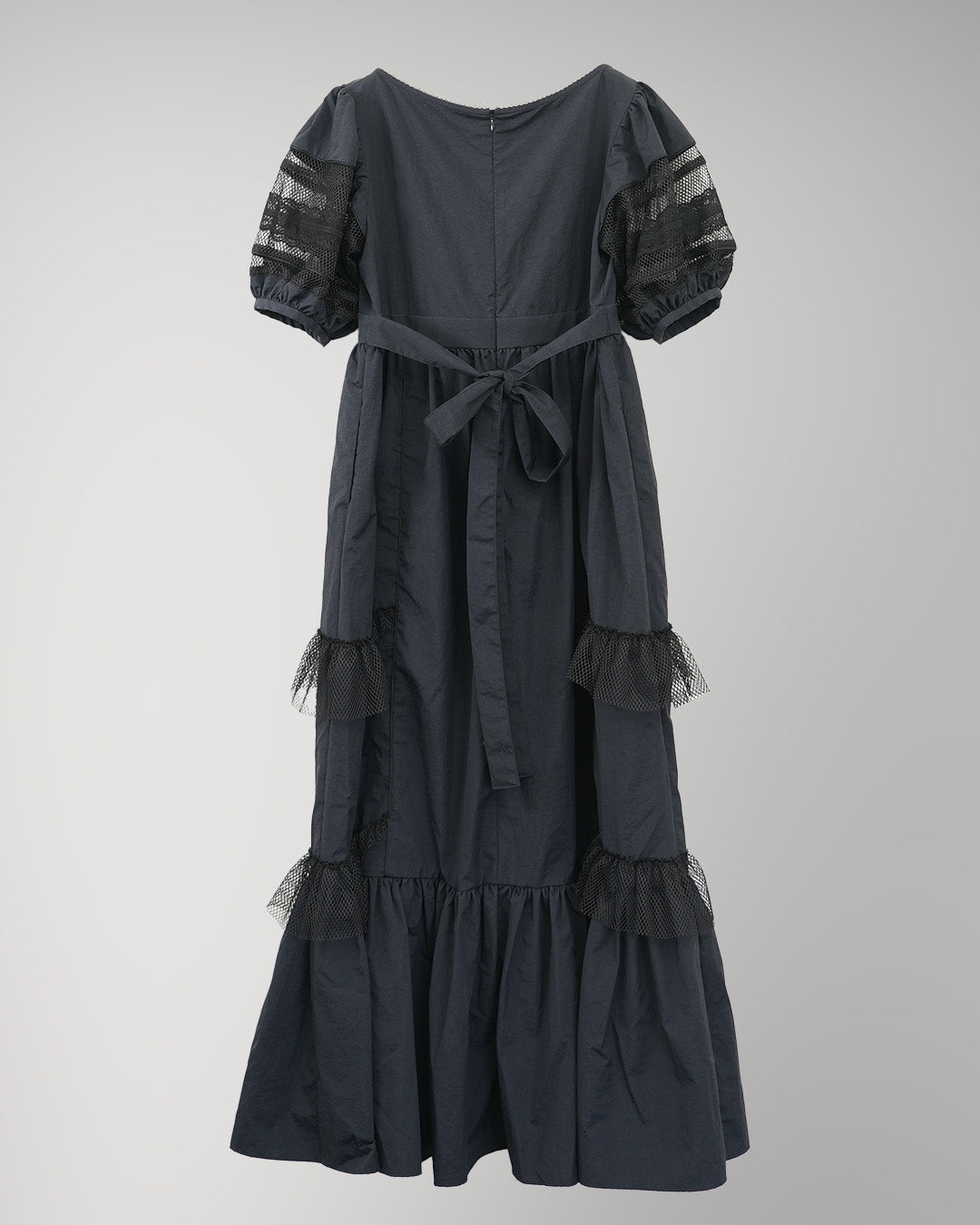 Jersey Mesh Dress Black