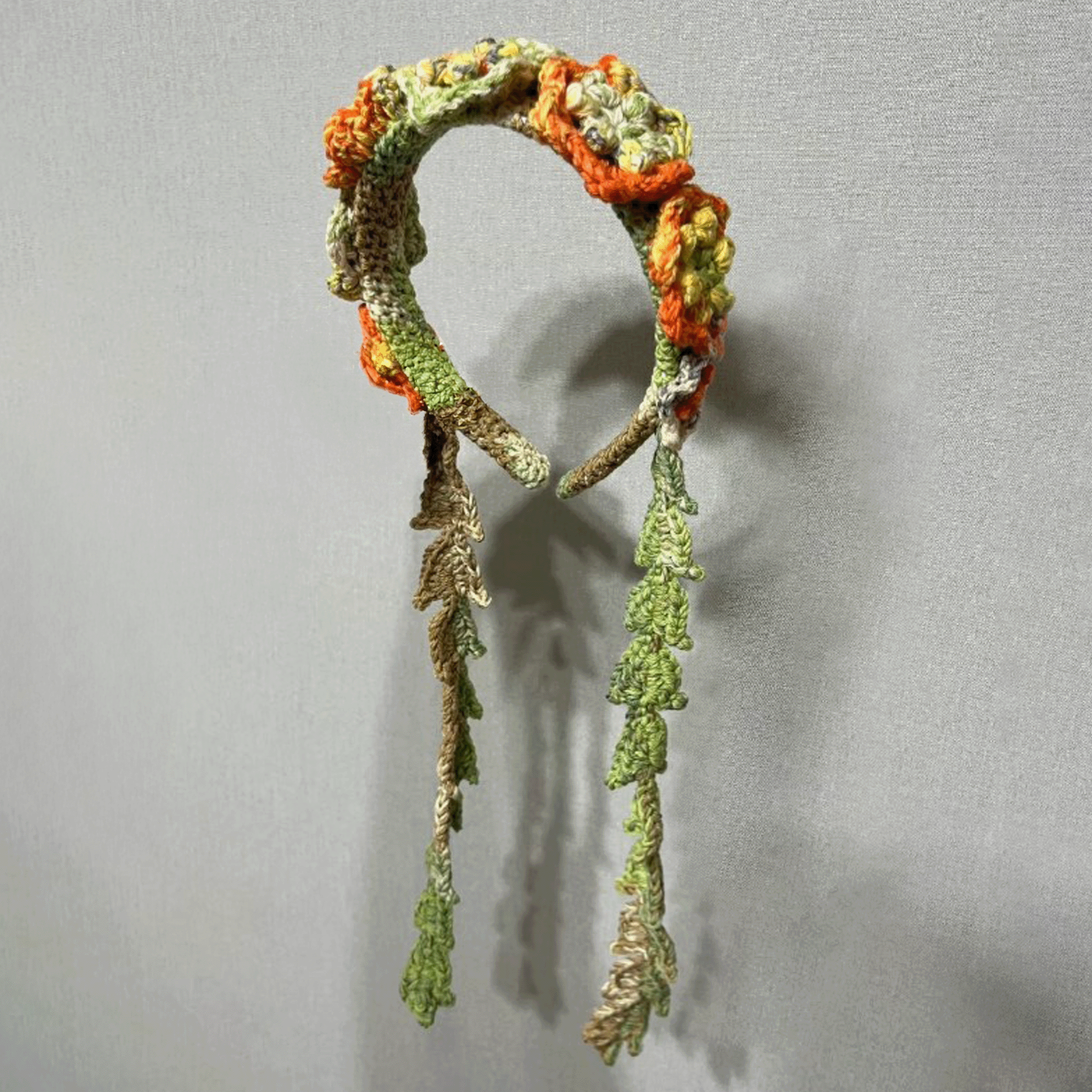 KIKU knit head band Orange