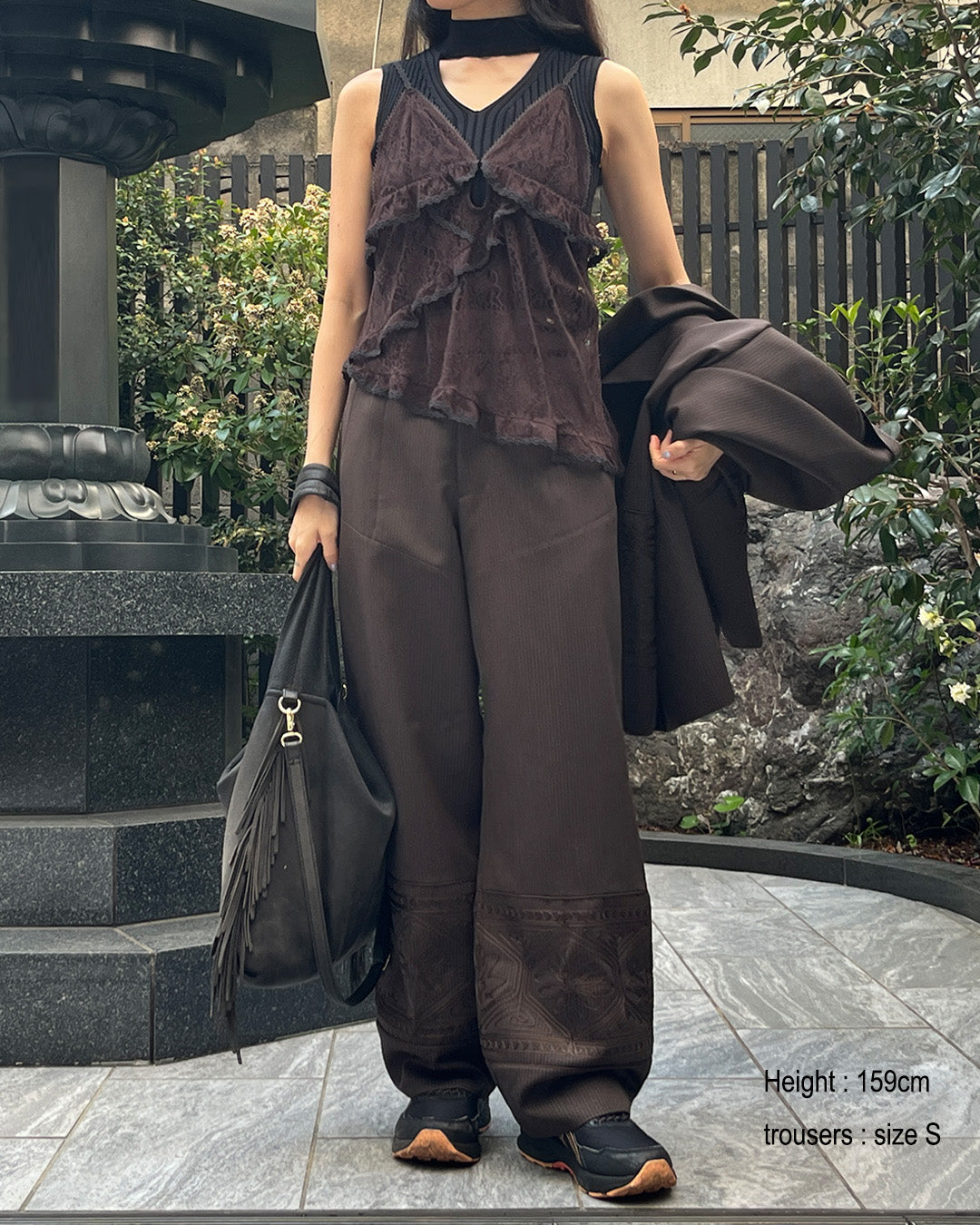 Lace Camisole Dark brown【予約販売:2026年9月~10月発送予定】