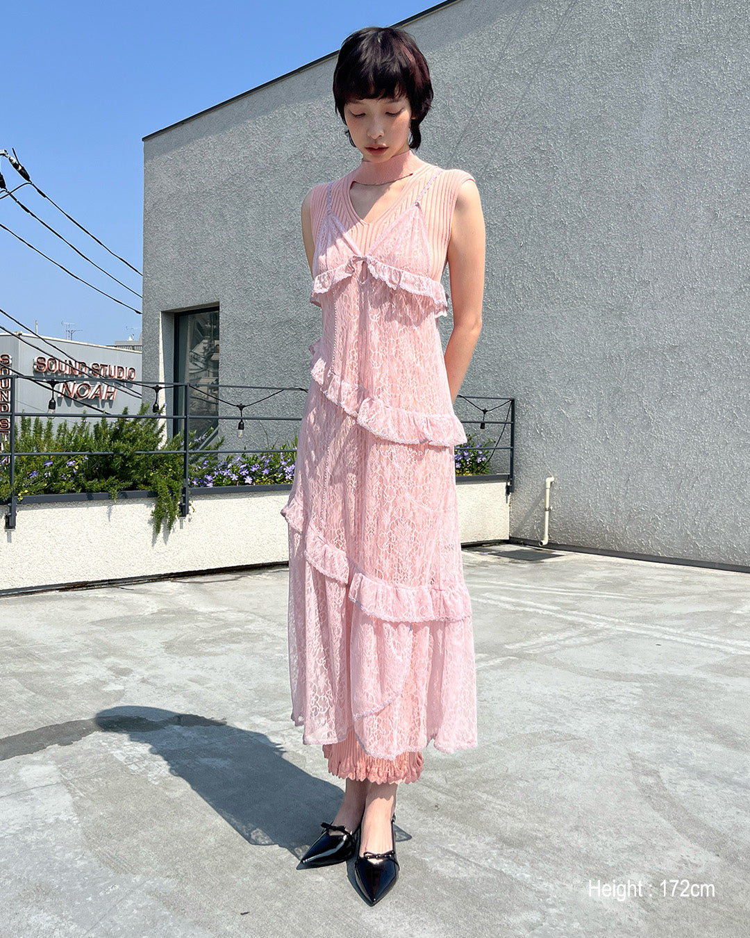 Lace Camisole Dress Pink【予約販売:2026年9月~10月発送予定】