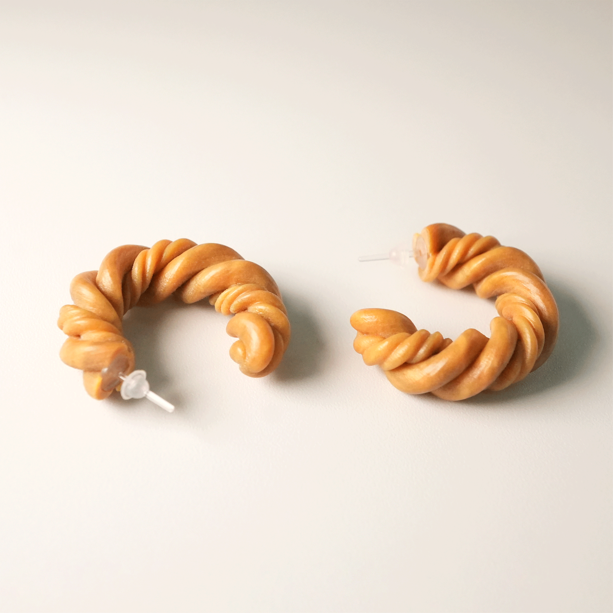 WOOD EARRINGS - S -