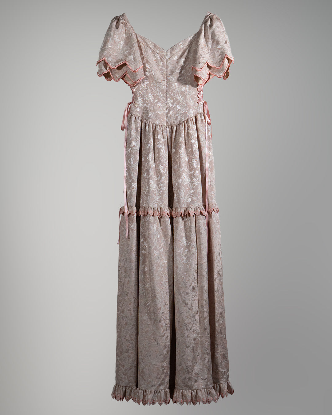 Sazanka petal embroidered dress Pink【予約販売:2026年9月~10月発送予定】