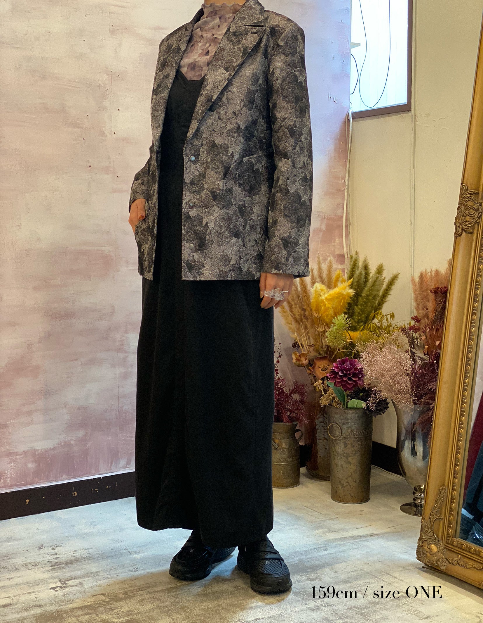 Snapdragon Floral Jacquard Jacket Gray【予約販売:2026年3月~5月発送予定】