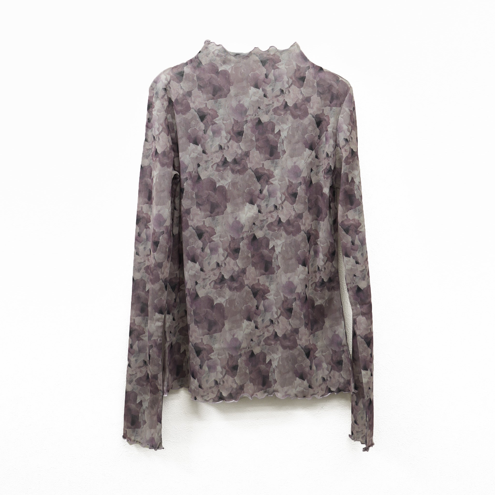Snapdragon Floral Print Fitted Top Gray【予約販売:2026年3月~5月発送予定】