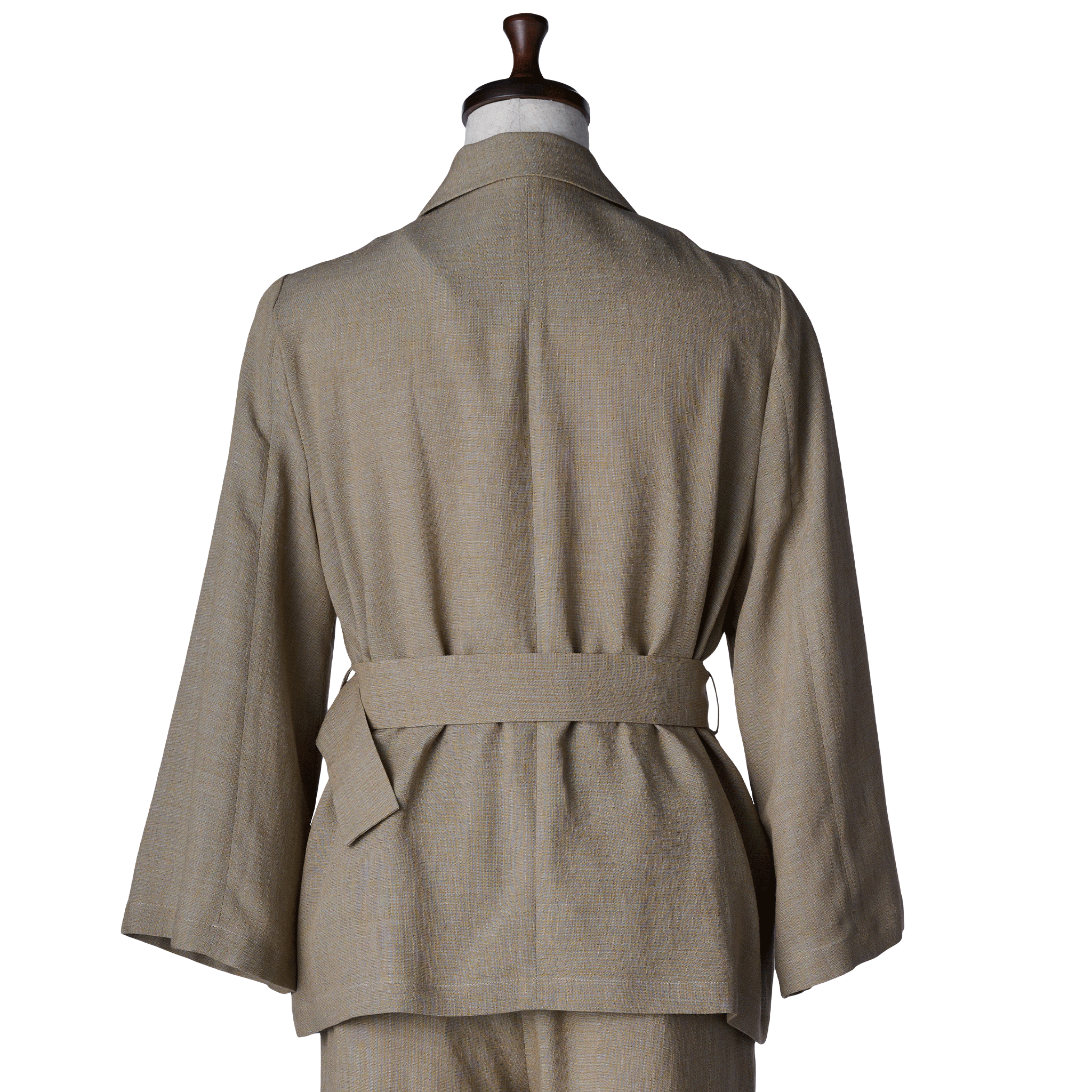 Ramie melange summer jacket Beige
