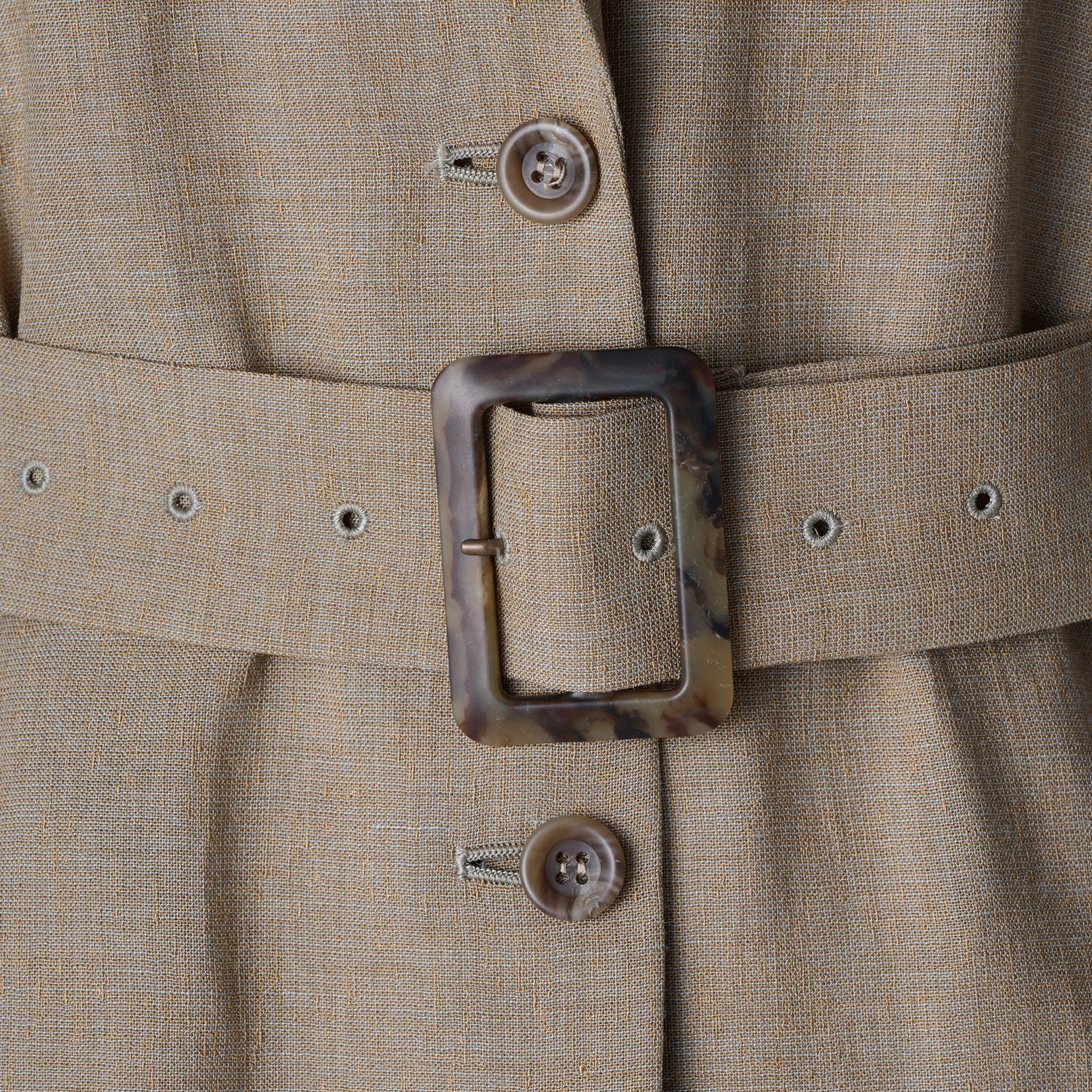 Ramie melange summer jacket Beige