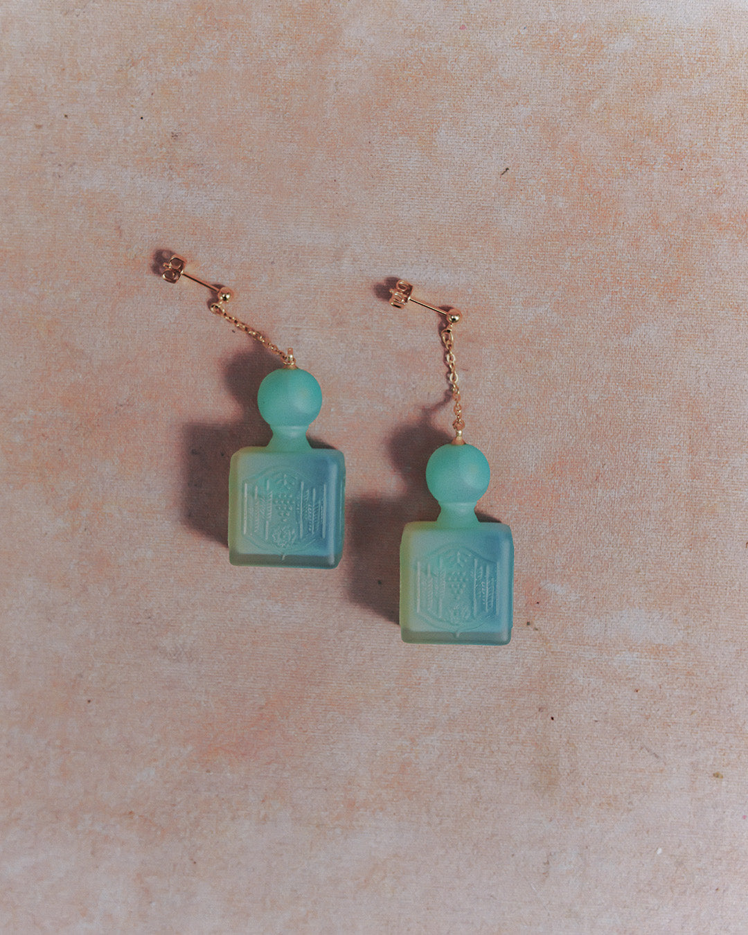 Perfume bottle Earrings ( Set ) Green【予約販売:2026年9月~10月発送予定】