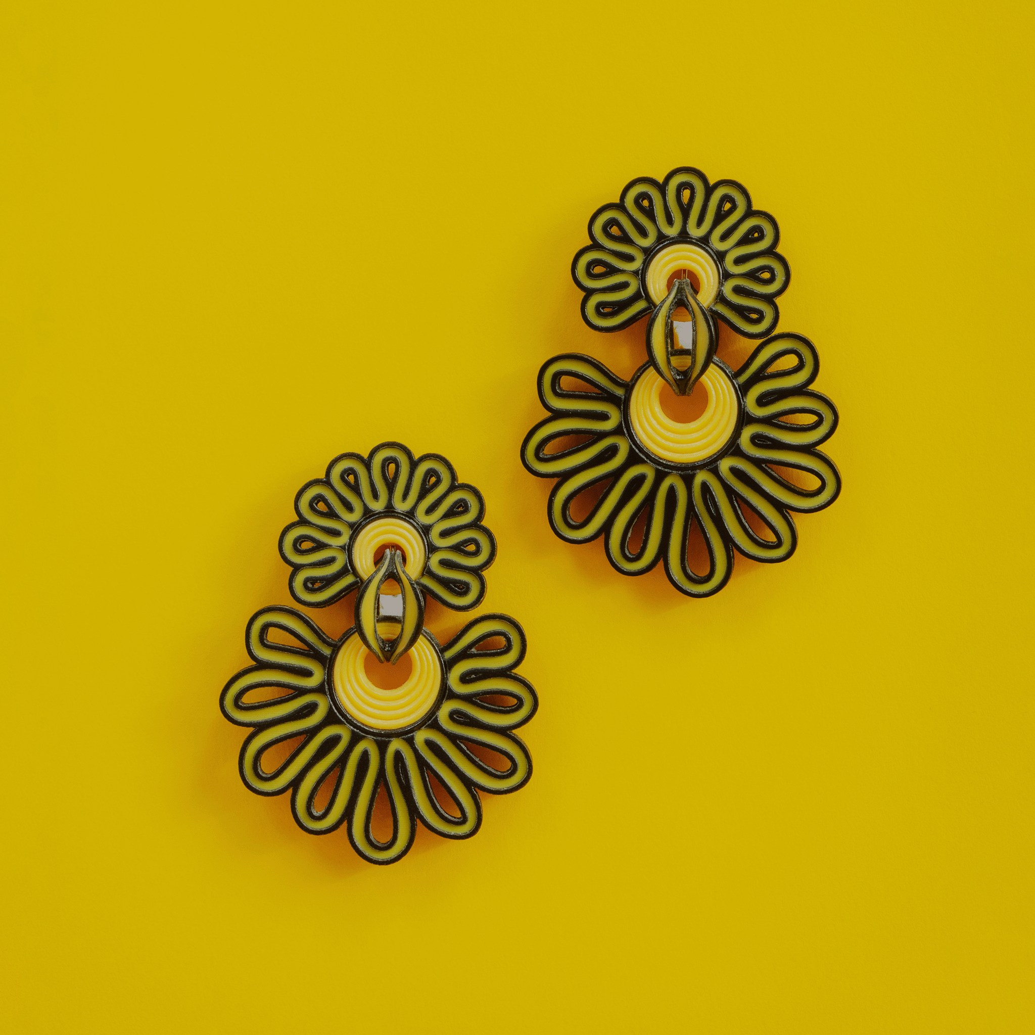 KIKU wave earrings - L -