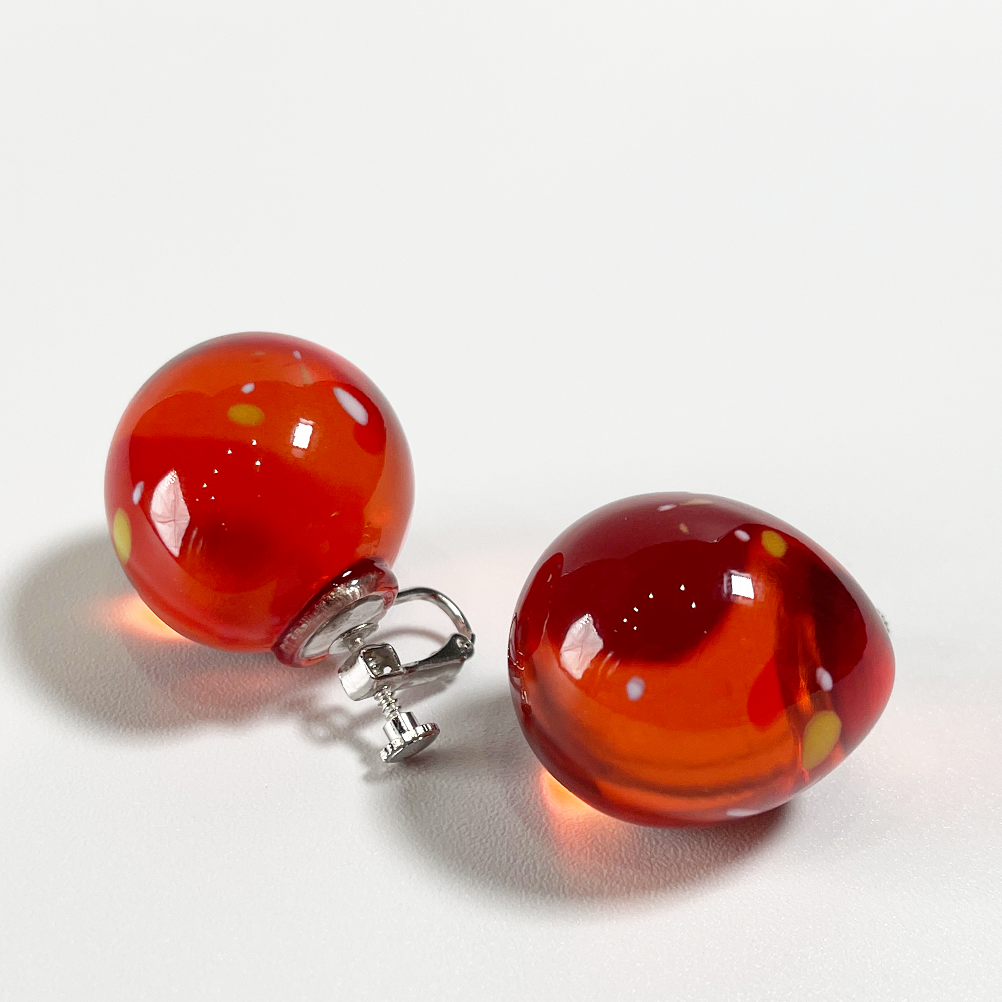 Water Balloon Earrings ( Set ) Red【予約販売：2026年3月～5月発送予定】