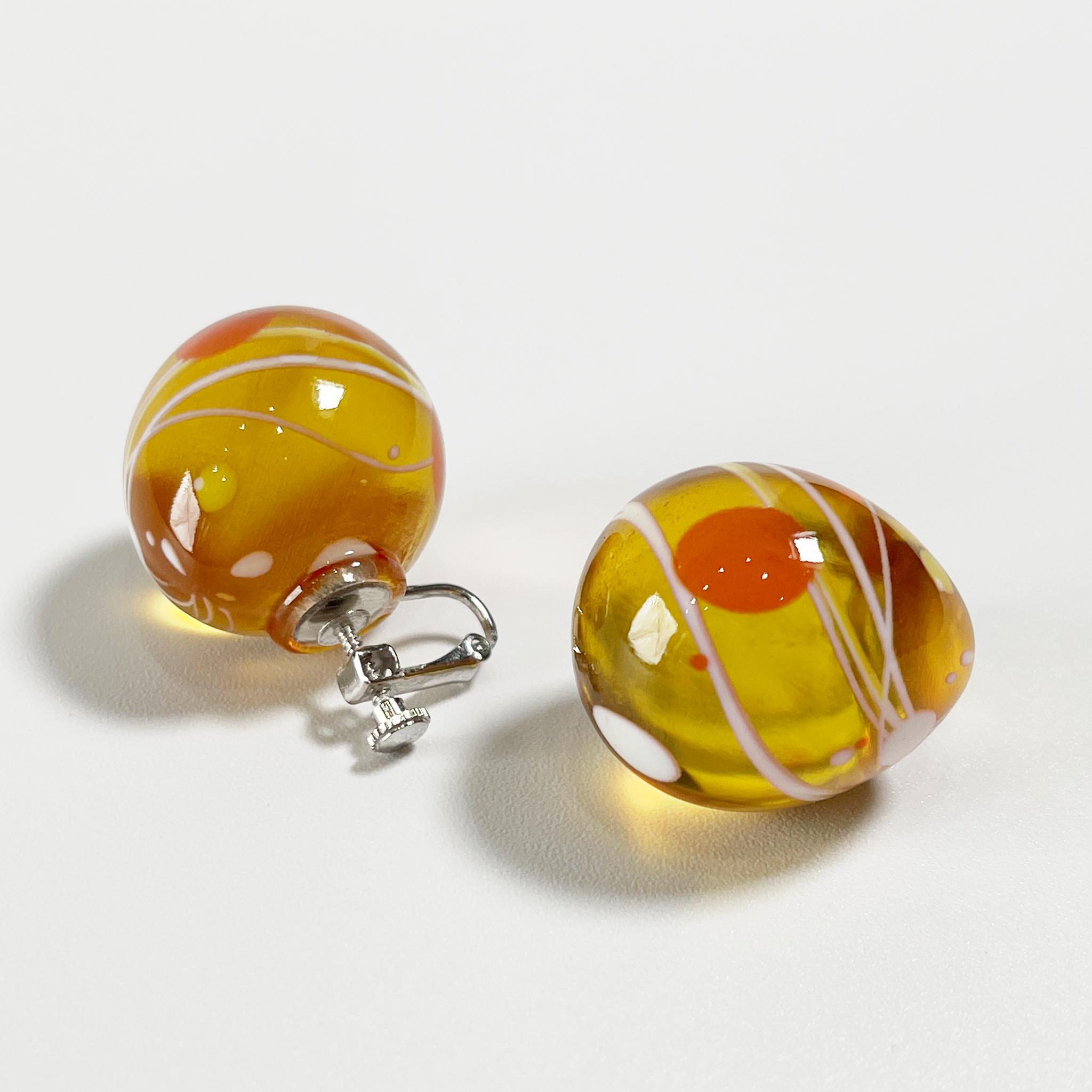 Water Balloon Earrings ( Set ) Orange【予約販売：2026年3月～5月発送予定】
