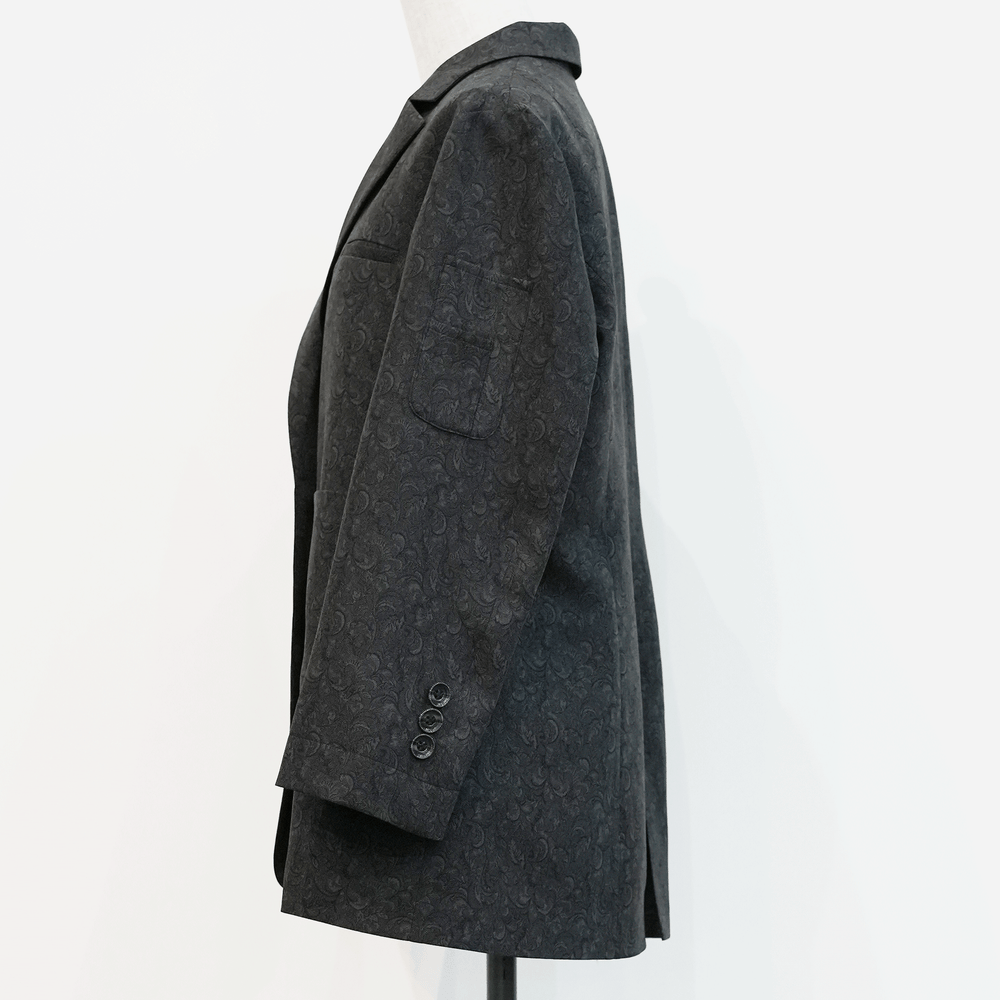 3D button ash jacket Dark Gray