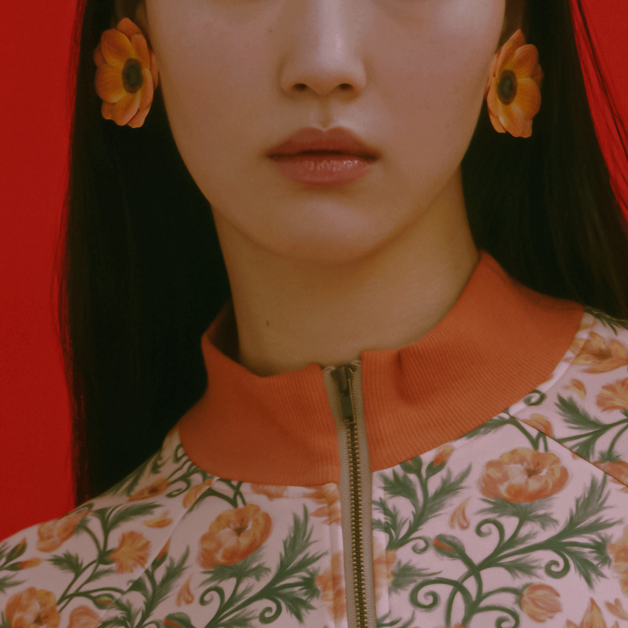 Anemone Flower Earrings - M -  [受注商品 / 11月中発送予定]