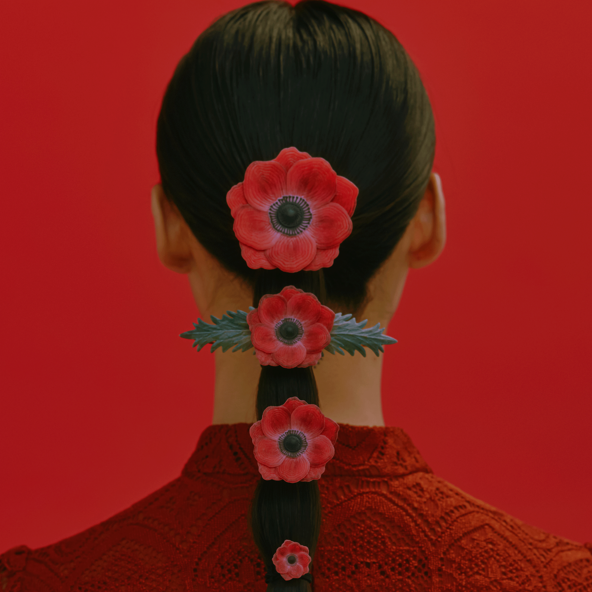 Anemone Hair cuff - M -  [受注商品 / 11月中発送予定]
