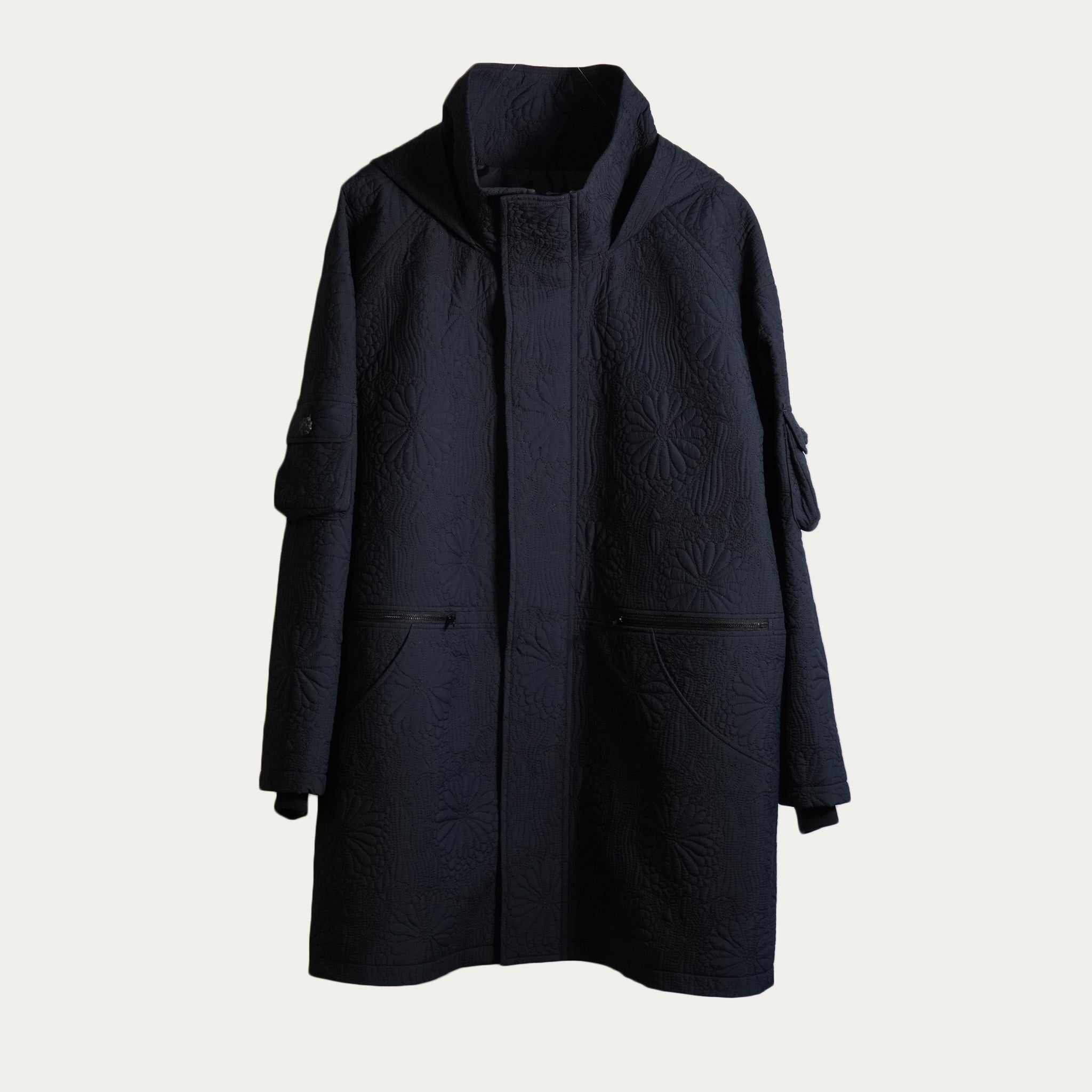 KIKU quilted jacket Black