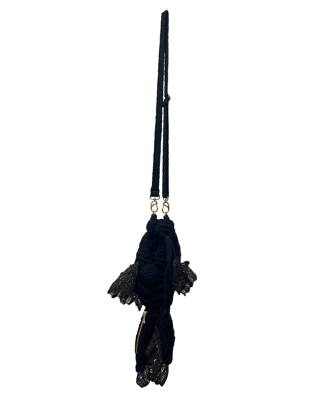 Goldfish Knit Bag Mini Demekin Black [PRE-ORDER]