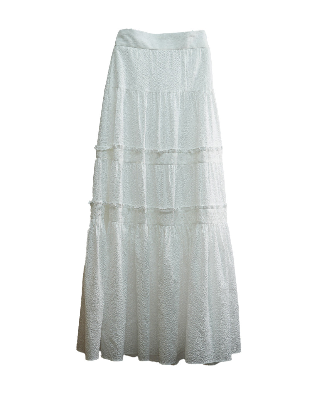 Cotton Maxi Skirt White [PRE-ORDER]
