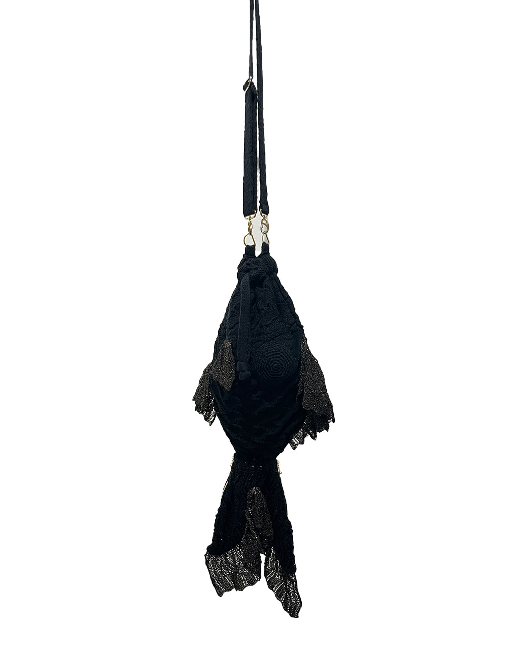 Goldfish Knit Bag Demekin Black [PRE-ORDER]