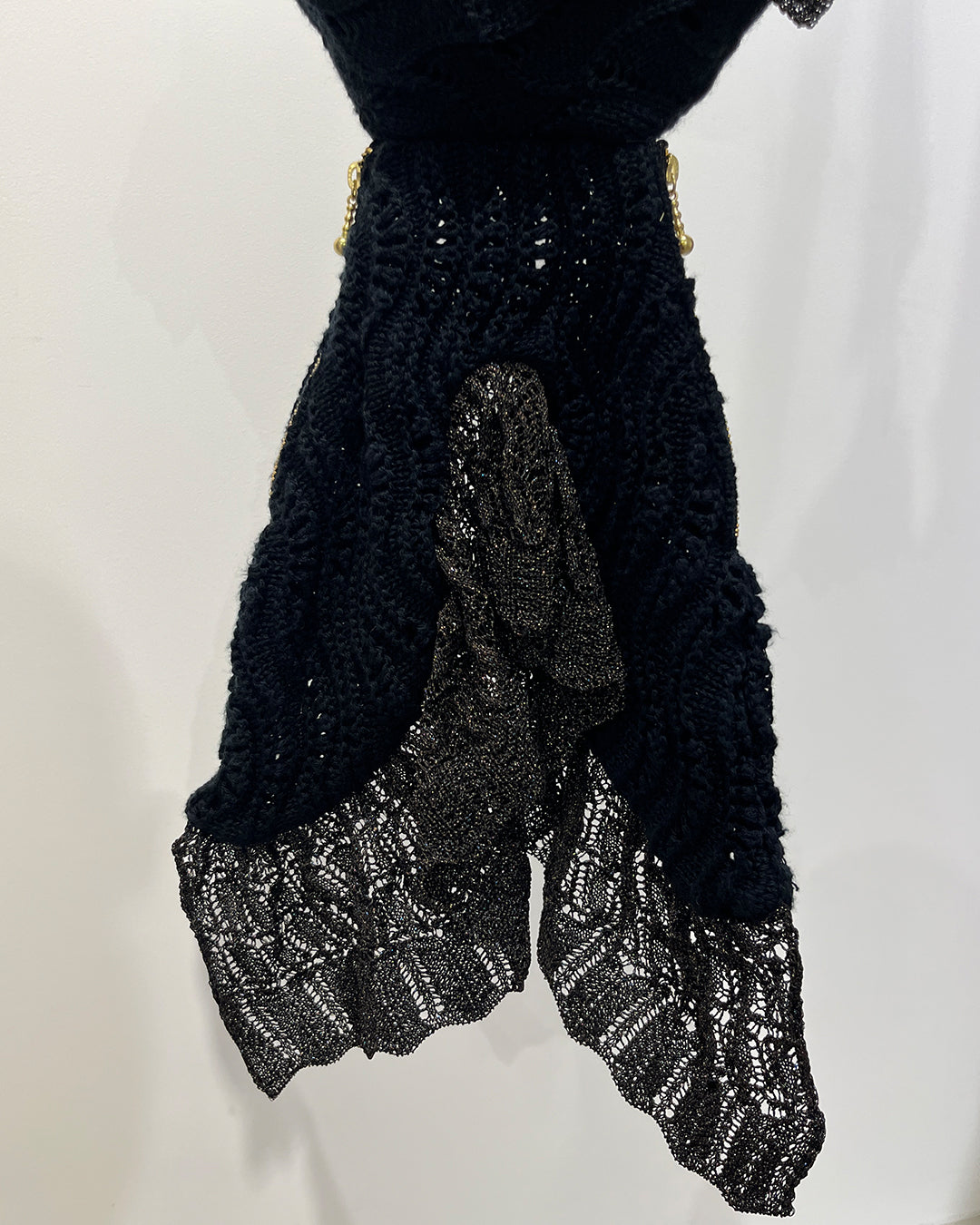 Goldfish Knit Bag Demekin Black [PRE-ORDER]