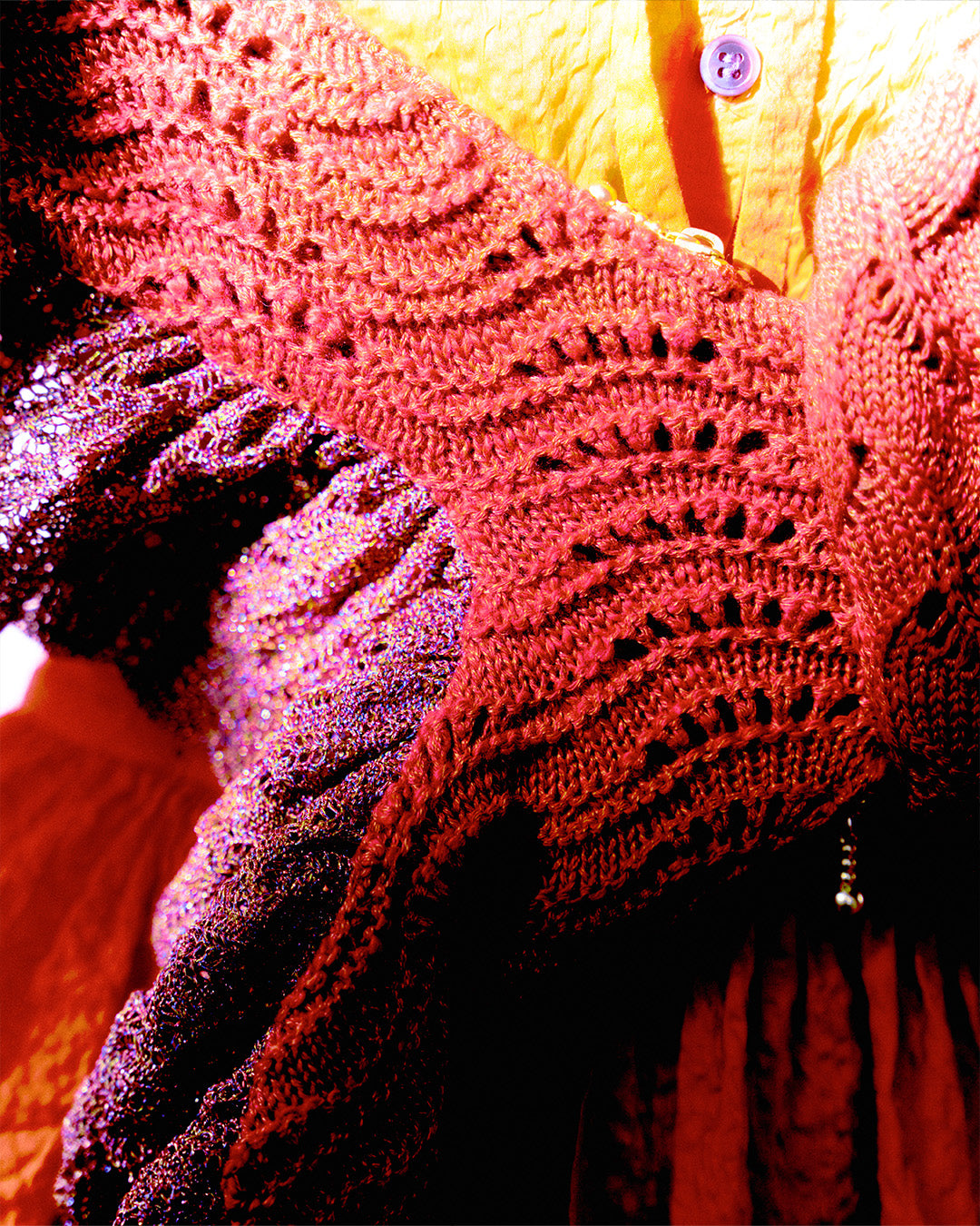Goldfish Knit Bag Red [PRE-ORDER]