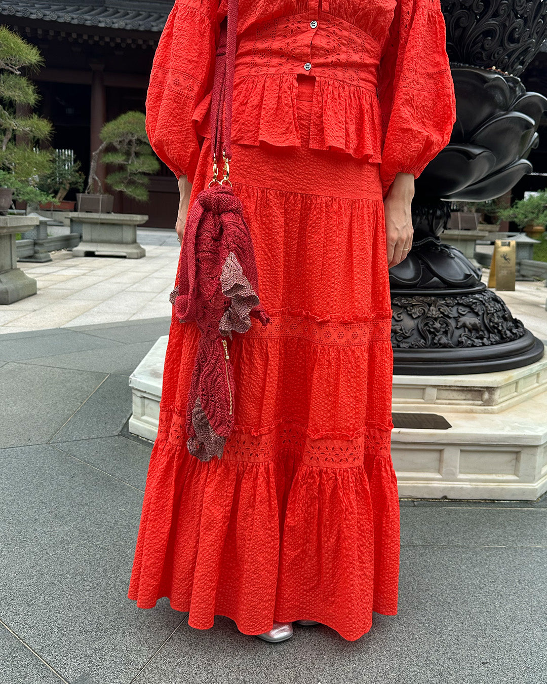 Goldfish Knit Bag Mini Red [PRE-ORDER]