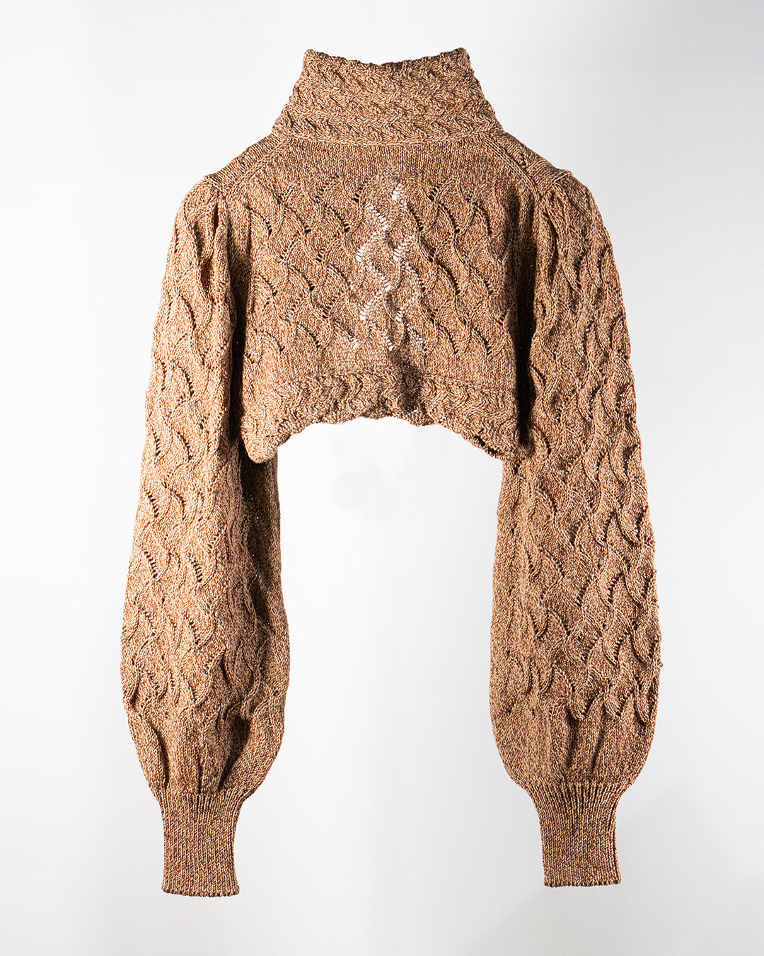 Cropped wavy knit cardigan Cookie【予約販売：2026年9月～10月発送予定】