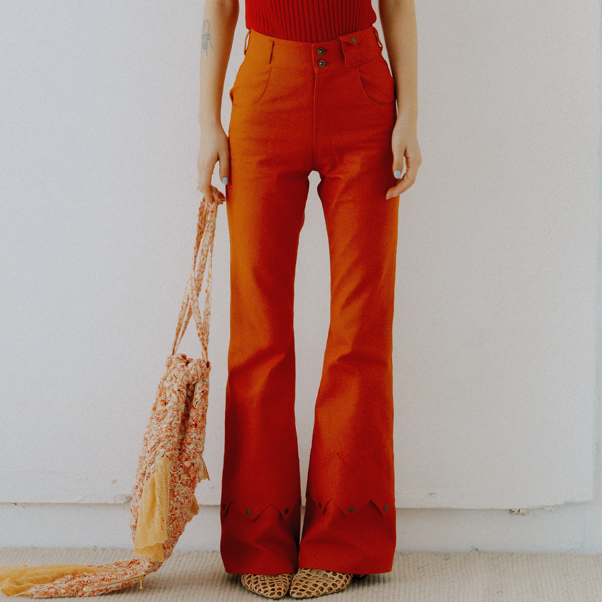Goldfish Denim Trousers Orange【予約販売：2026年3月～5月発送予定】