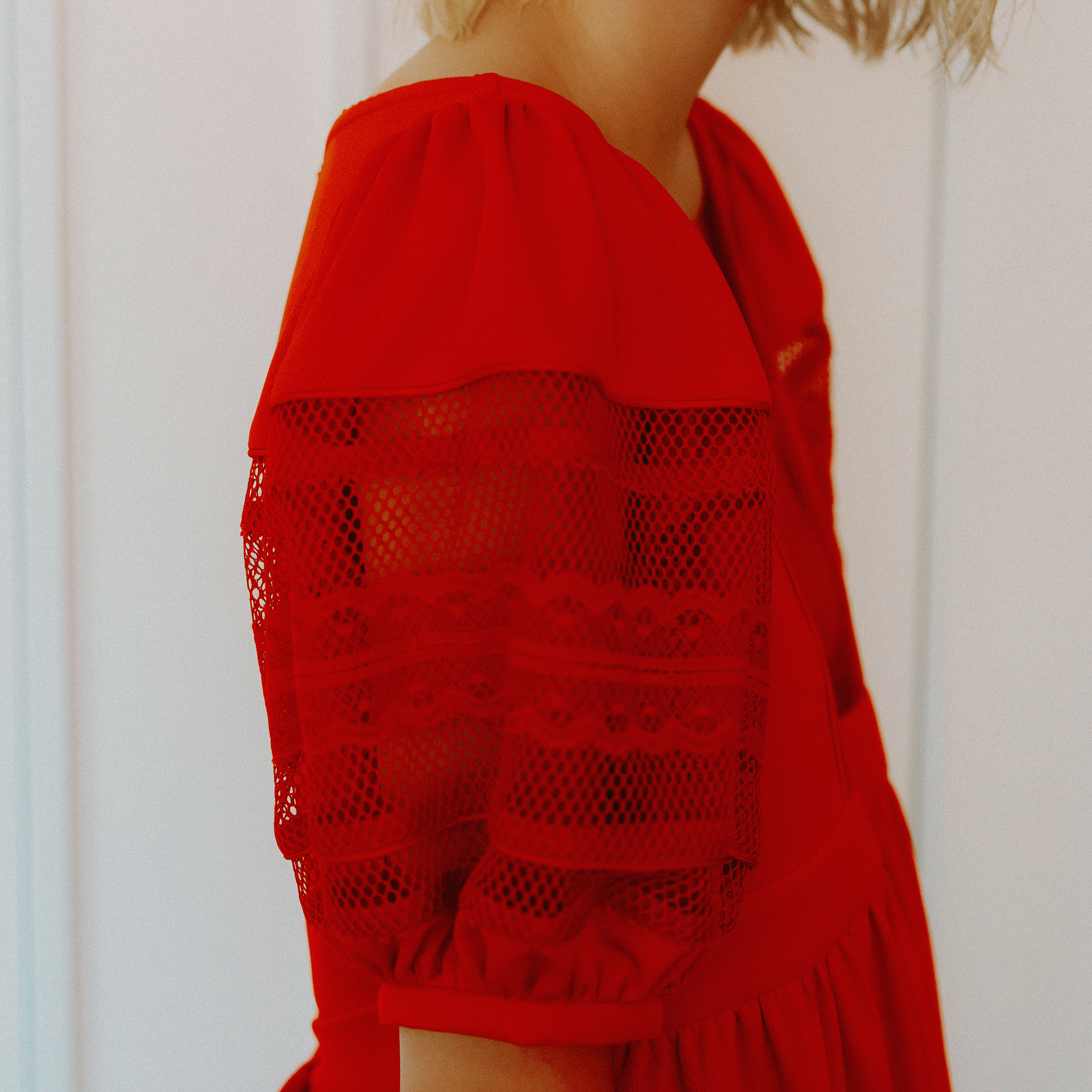 Jersey Mesh Dress Red【予約販売：2026年3月～5月発送予定】