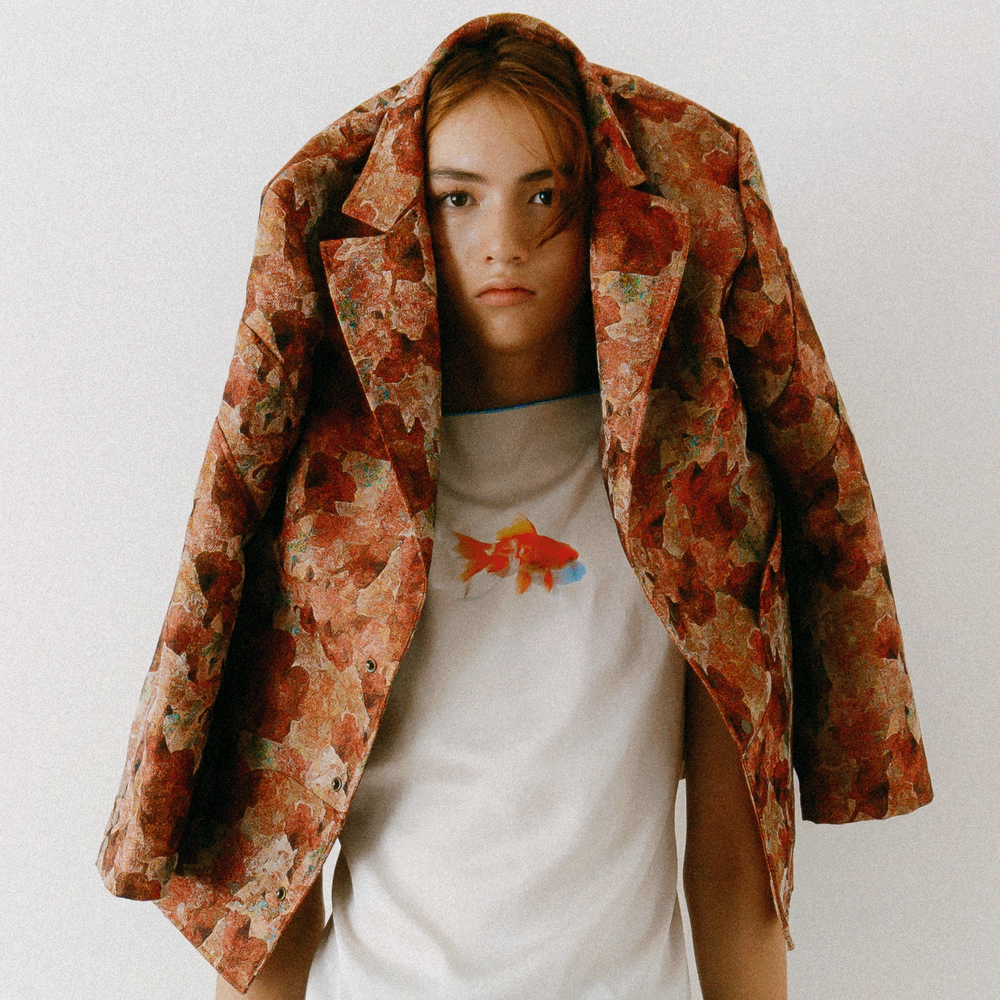 Snapdragon Floral Jacquard Jacket Red【予約販売：2026年3月～5月発送予定】