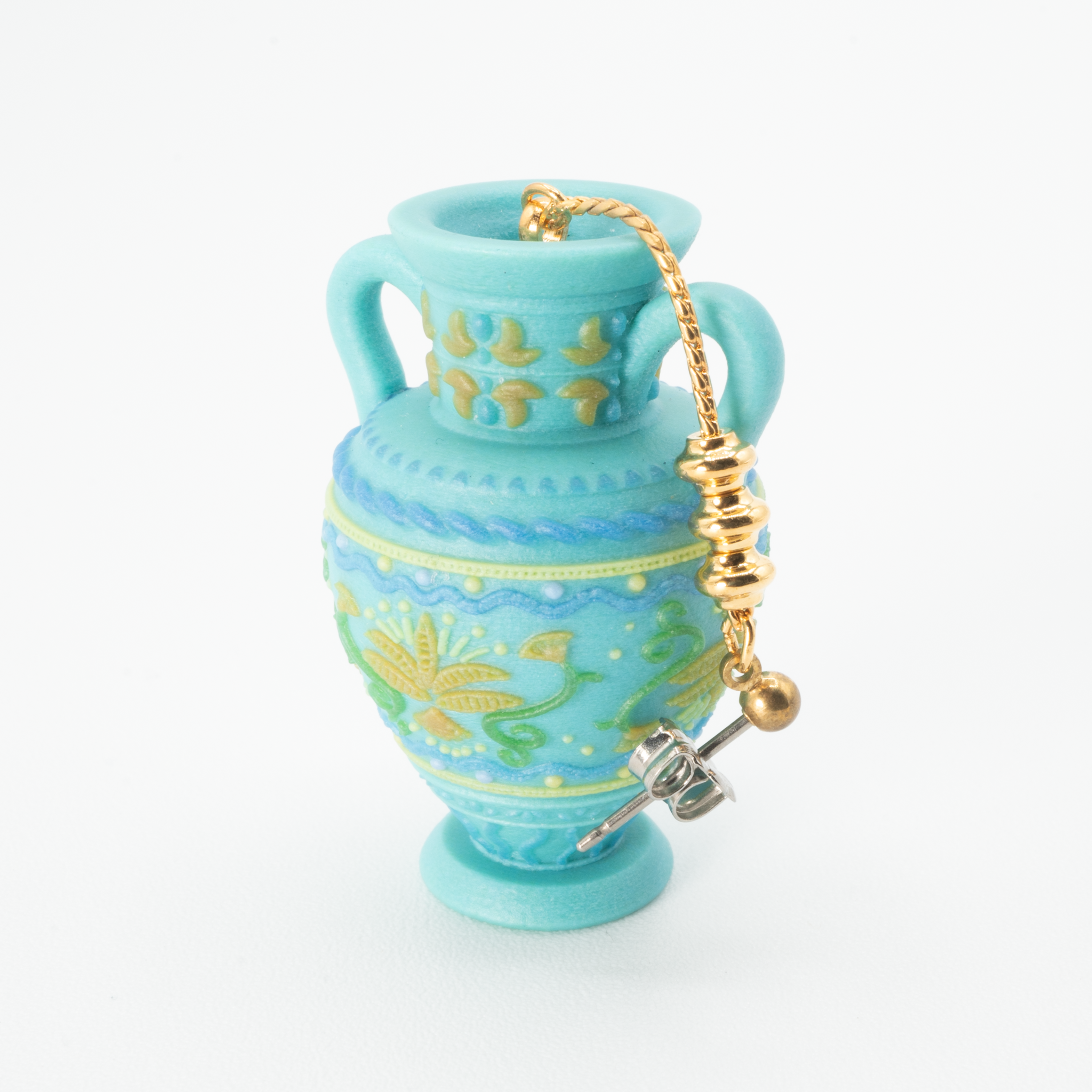 Flower vase single earring
