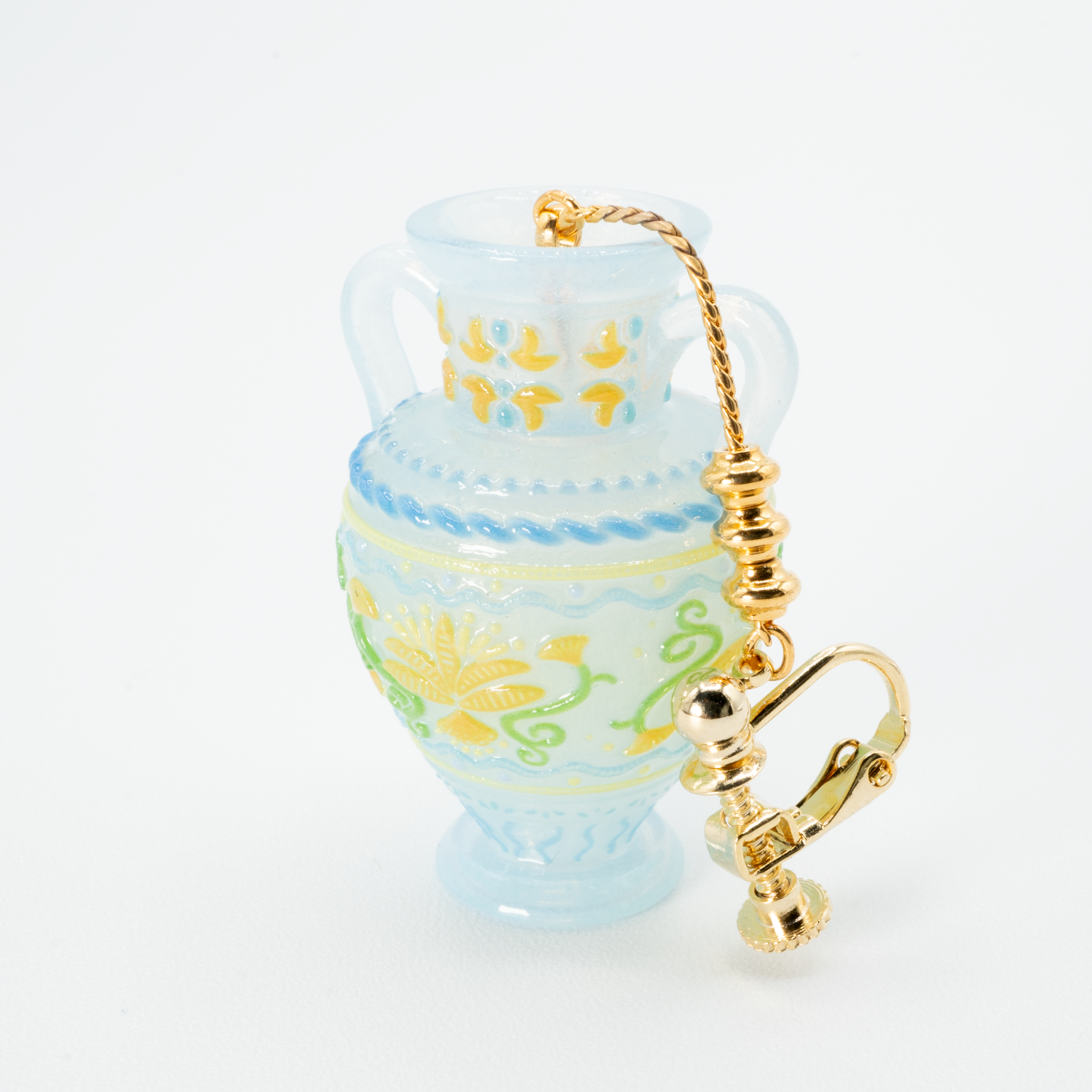 Flower vase single earring