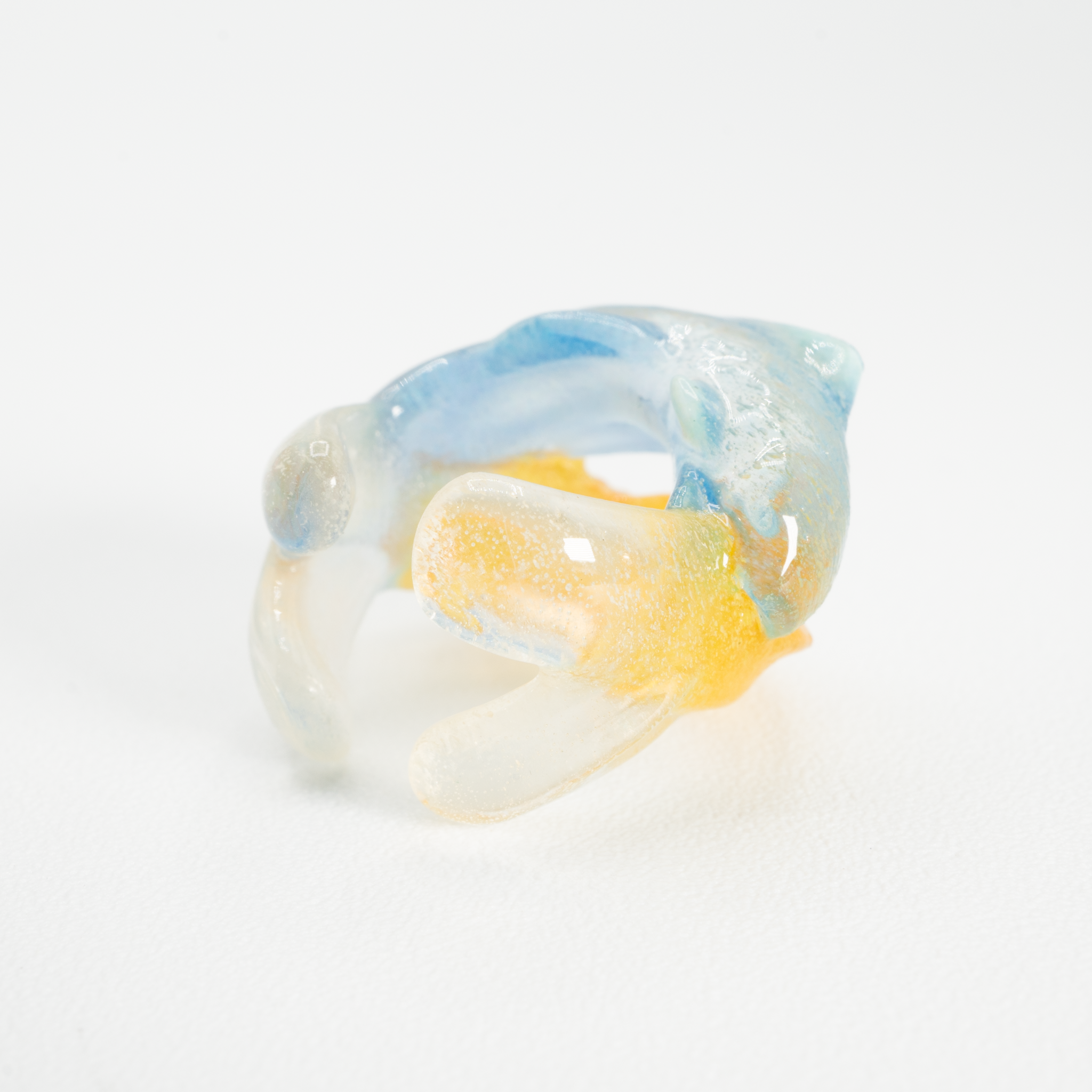 Double fish ear cuff