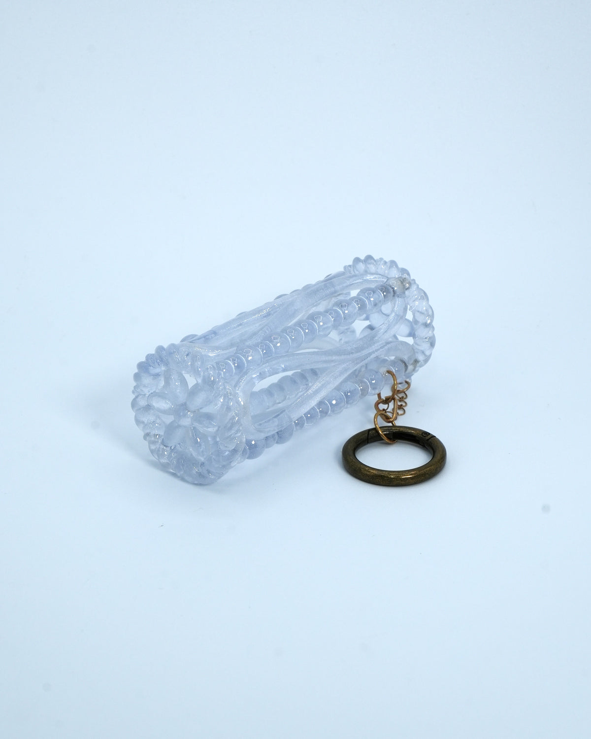 TEARDROP LIP CASE Clear Gold Glitter [PRE-ORDER]