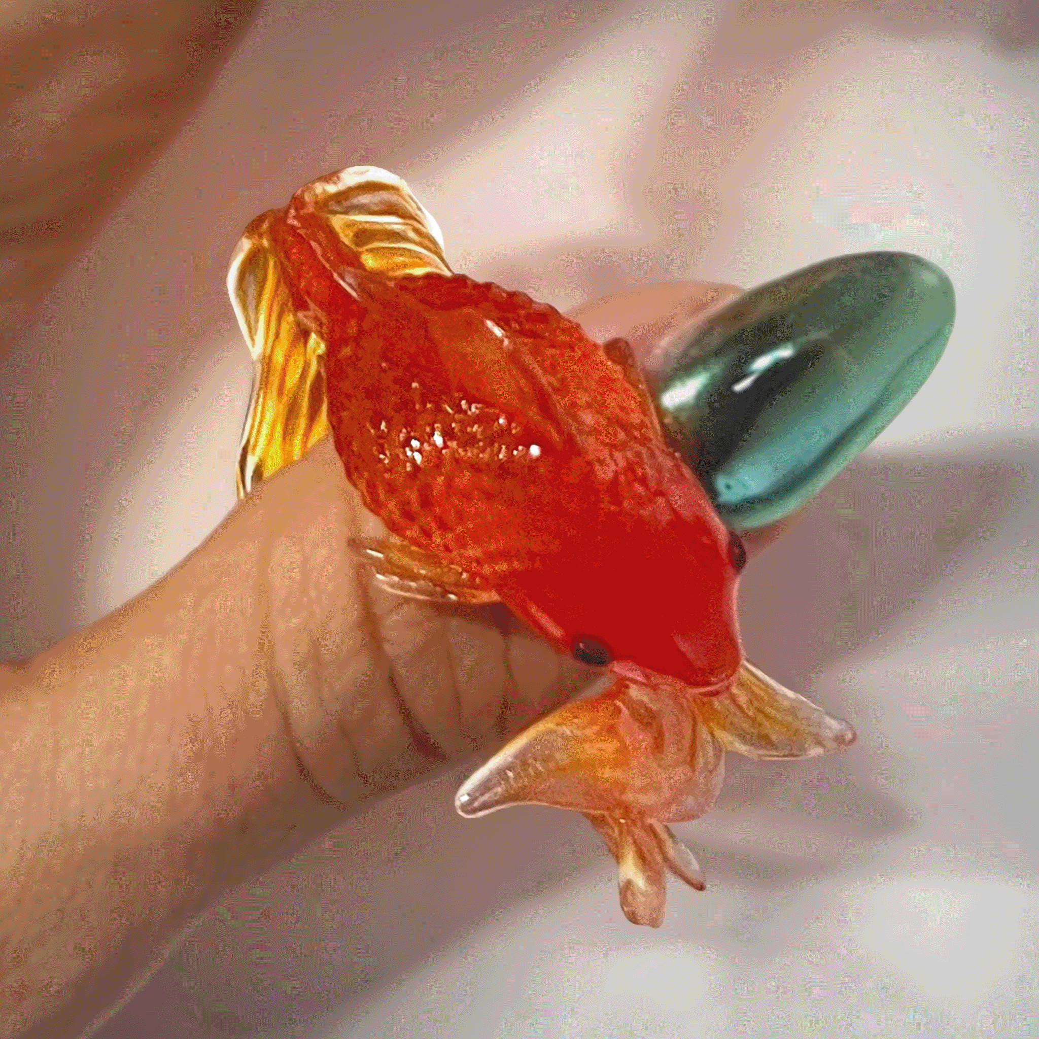 Goldfish Frame Nail Ring (Thumb)【予約販売：2026年3月～5月発送予定】