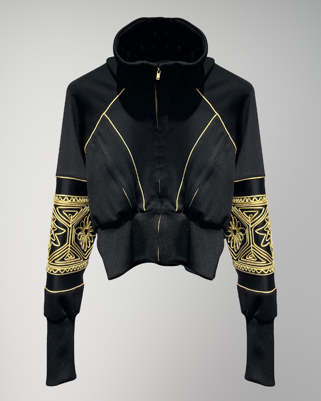 KIKU cropped tracksuit Black【予約販売：2026年9月～10月発送予定】